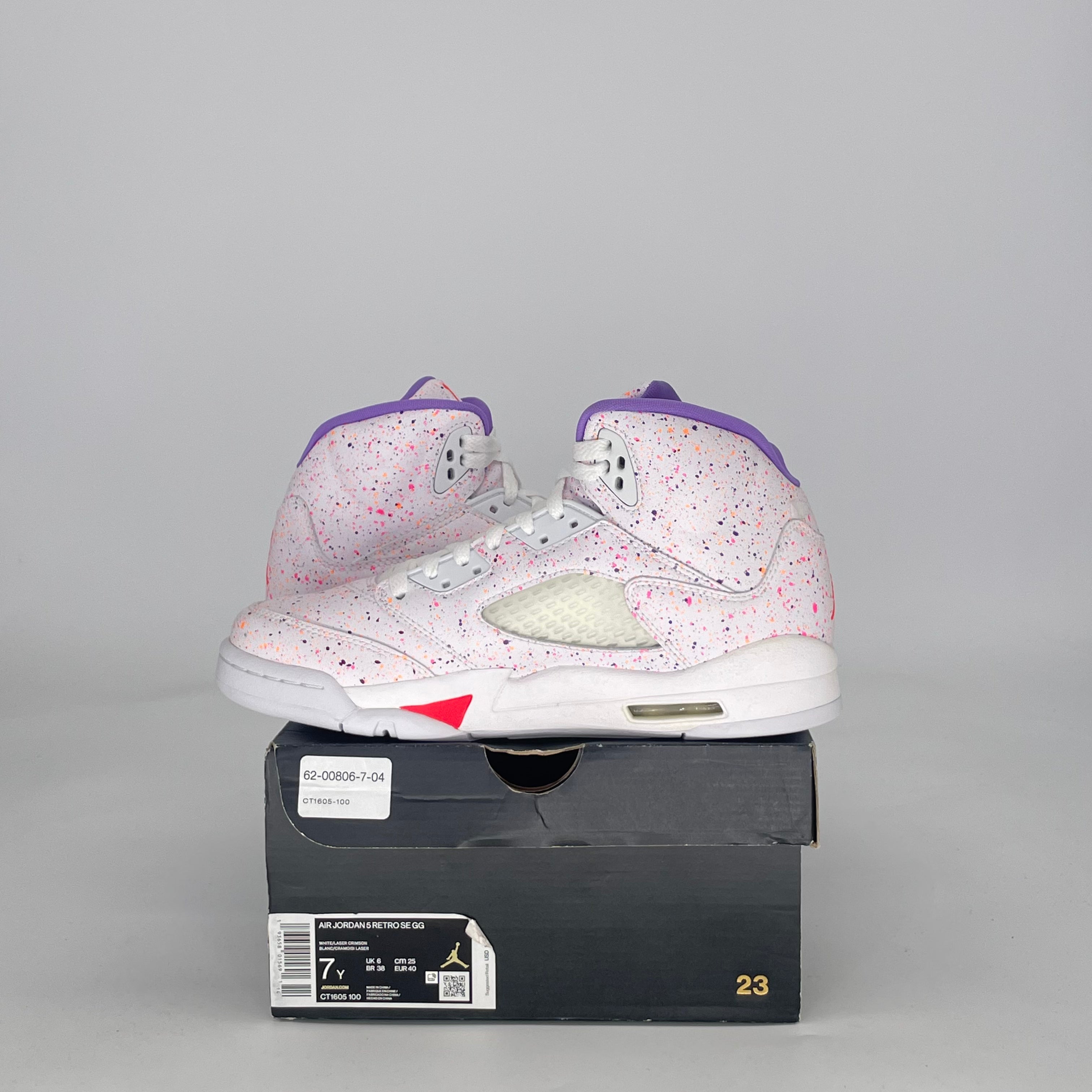 AIR JORDAN 5 EASTER CT1605-100 SIZE 7/8.5W GS