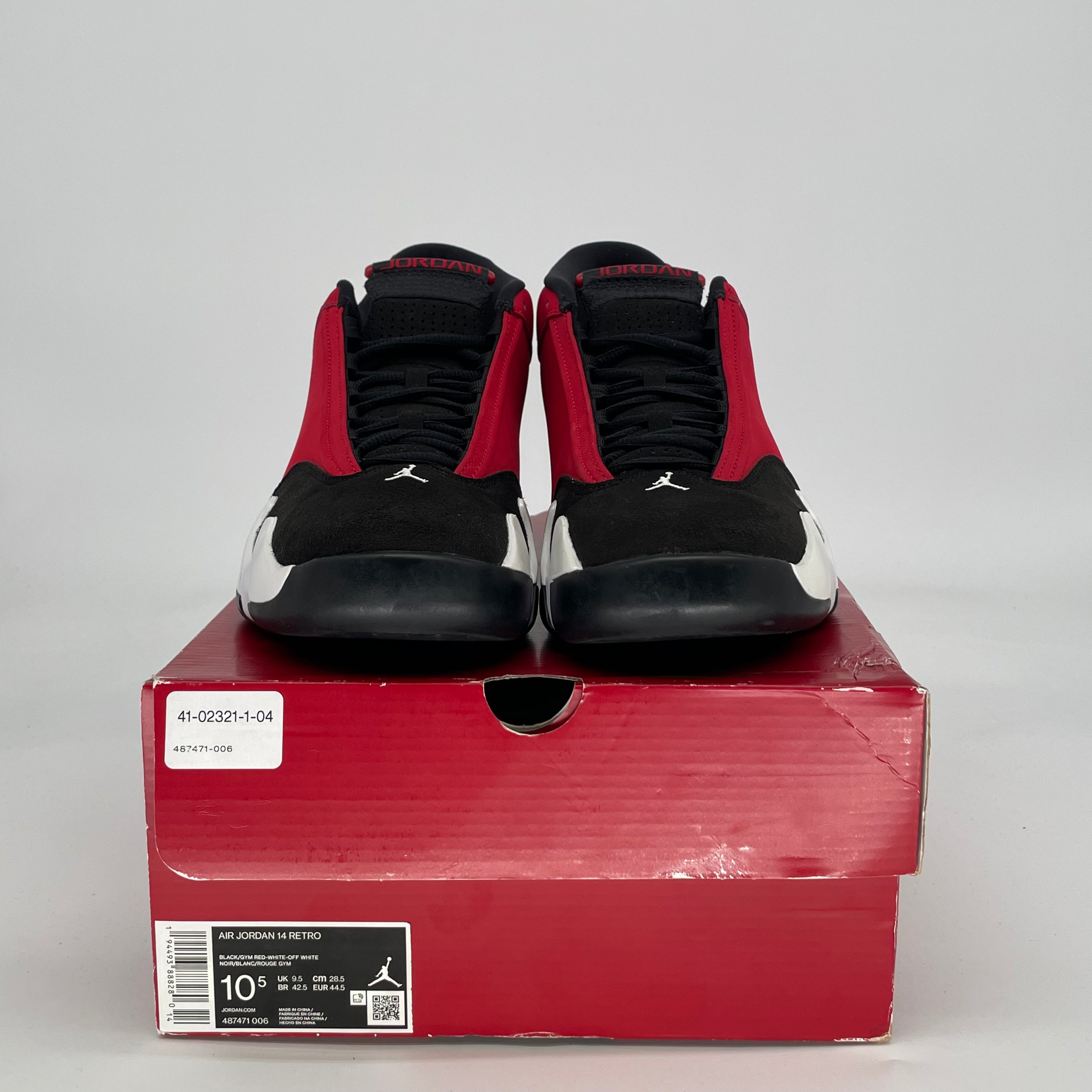 AIR JORDAN 14 GYM RED TORO 487471-006 SIZE 10.5/12W