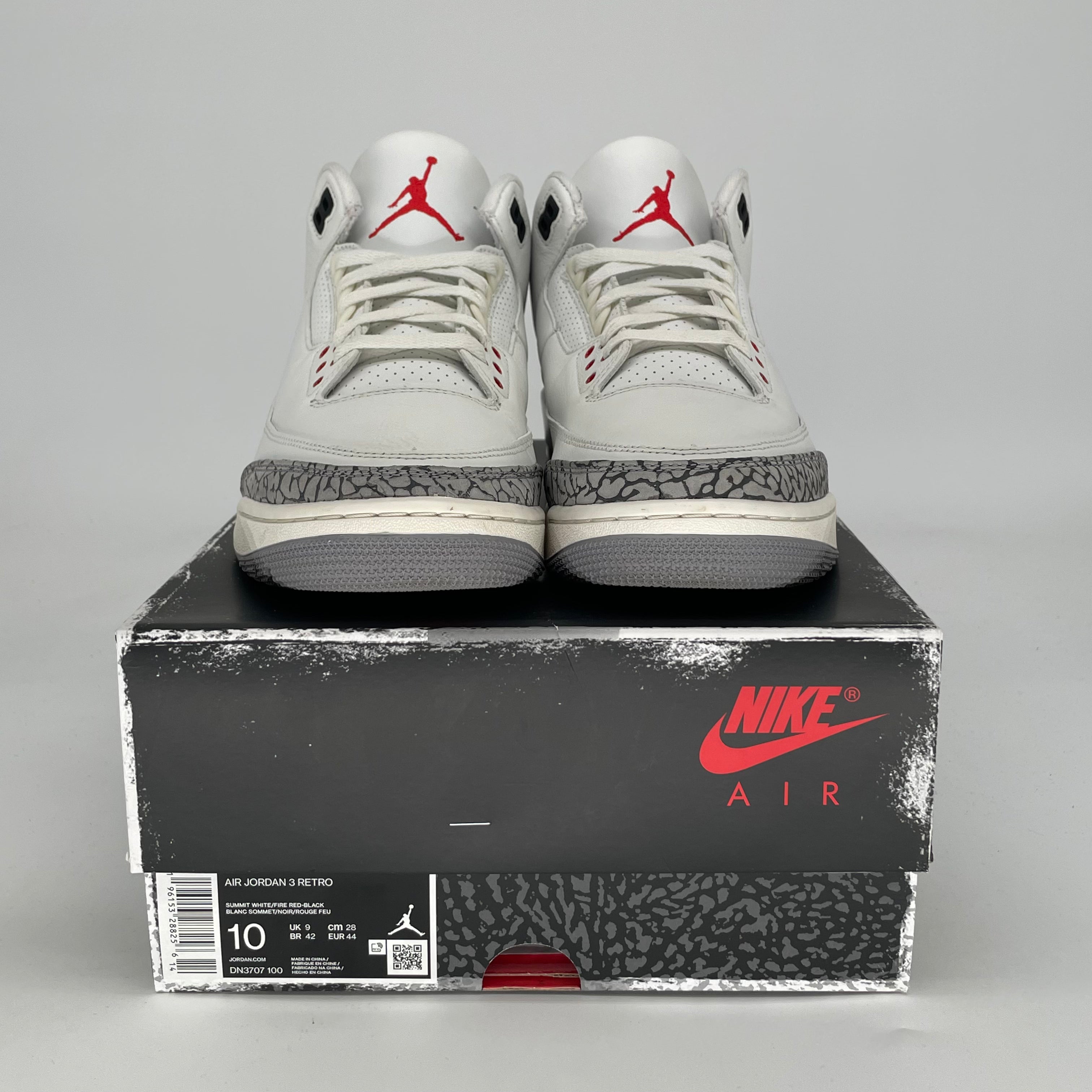 AIR JORDAN 3 WHITE CEMENT REIMAGINED DN3707-100 SIZE 10/11.5W