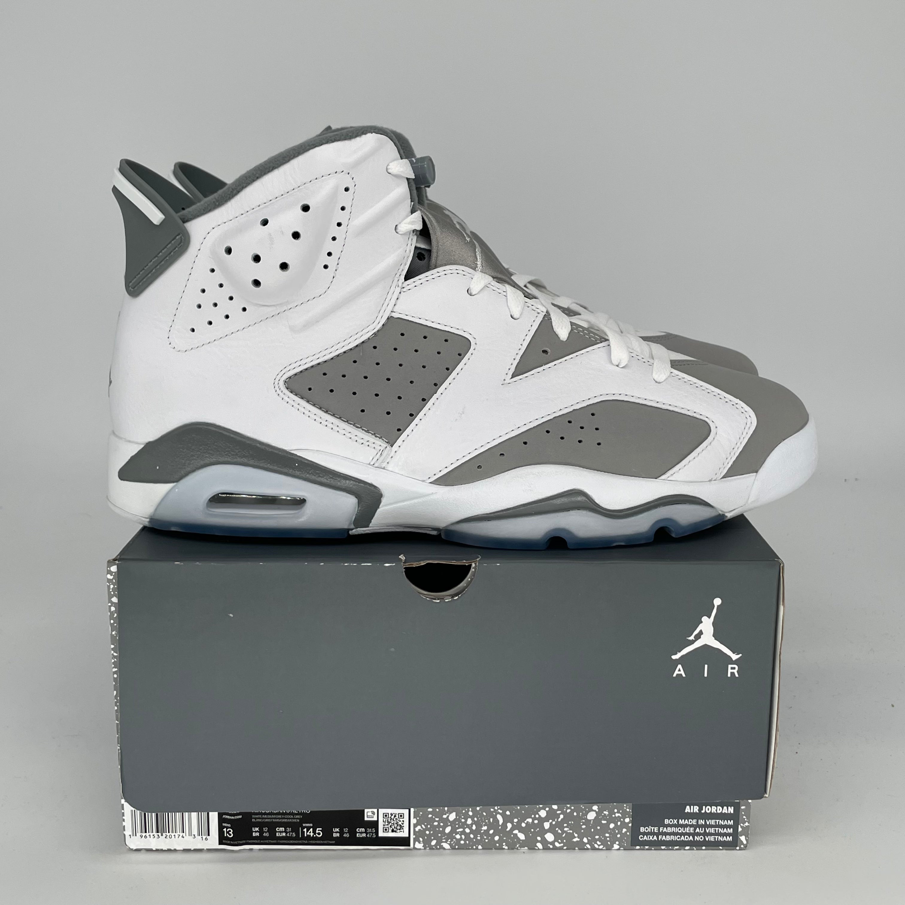 AIR JORDAN 6 COOL GREY SIZE 13 CT8529-100