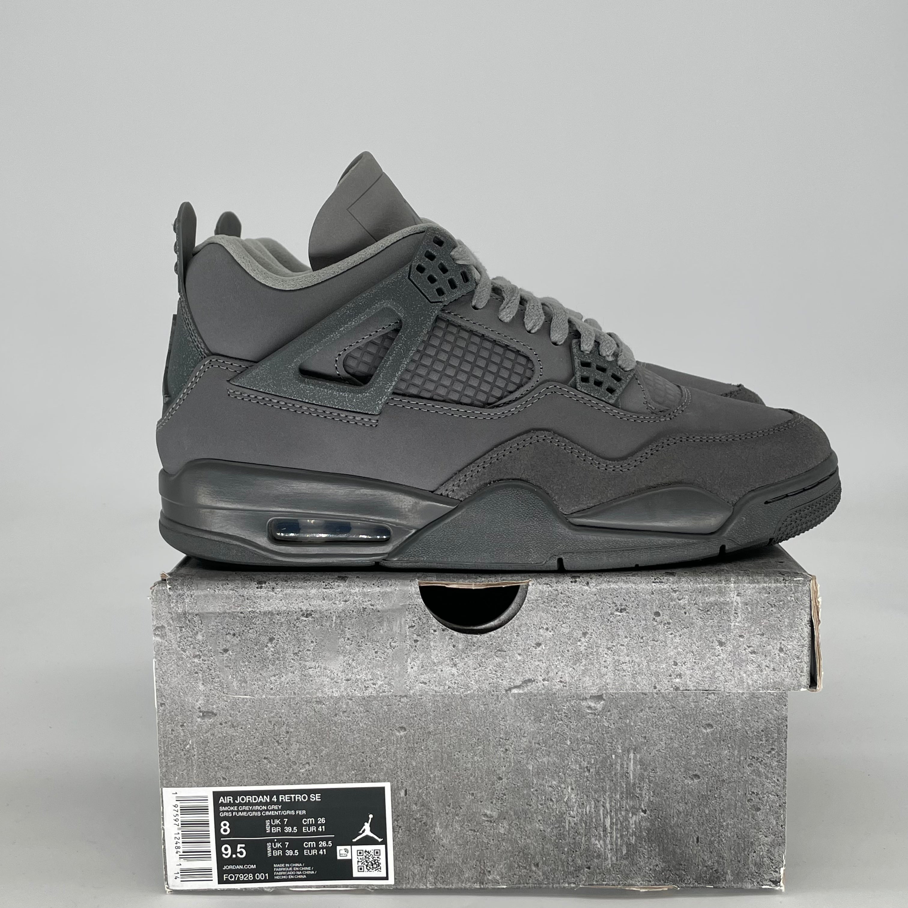 AIR JORDAN 4 WET CEMENT HM8965-001 SIZE 8/9.5W