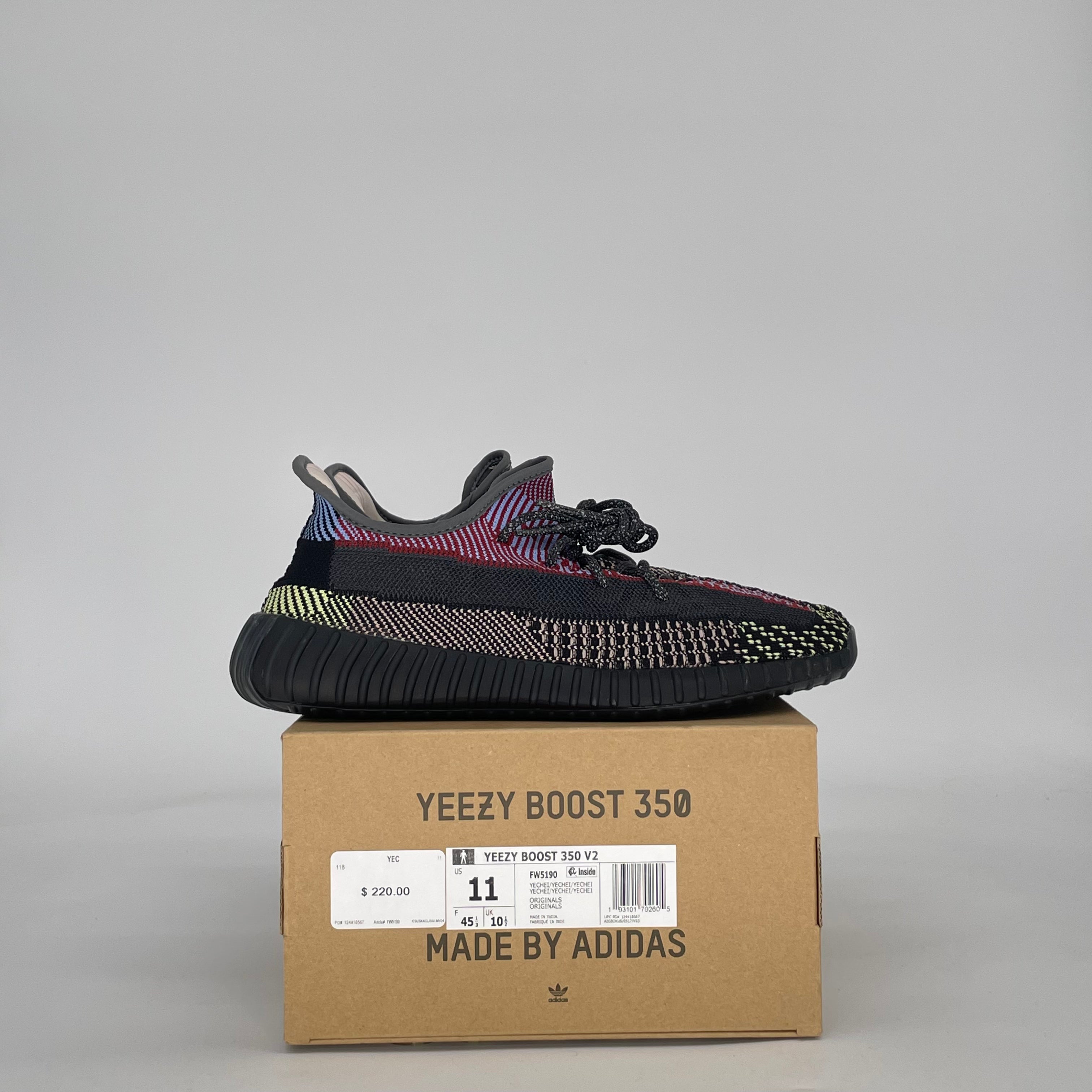 ADIDAS YEEZY BOOST 350 V2 YECHEIL (NON-REFLECTIVE) FW5190 SIZE 11/12.5W