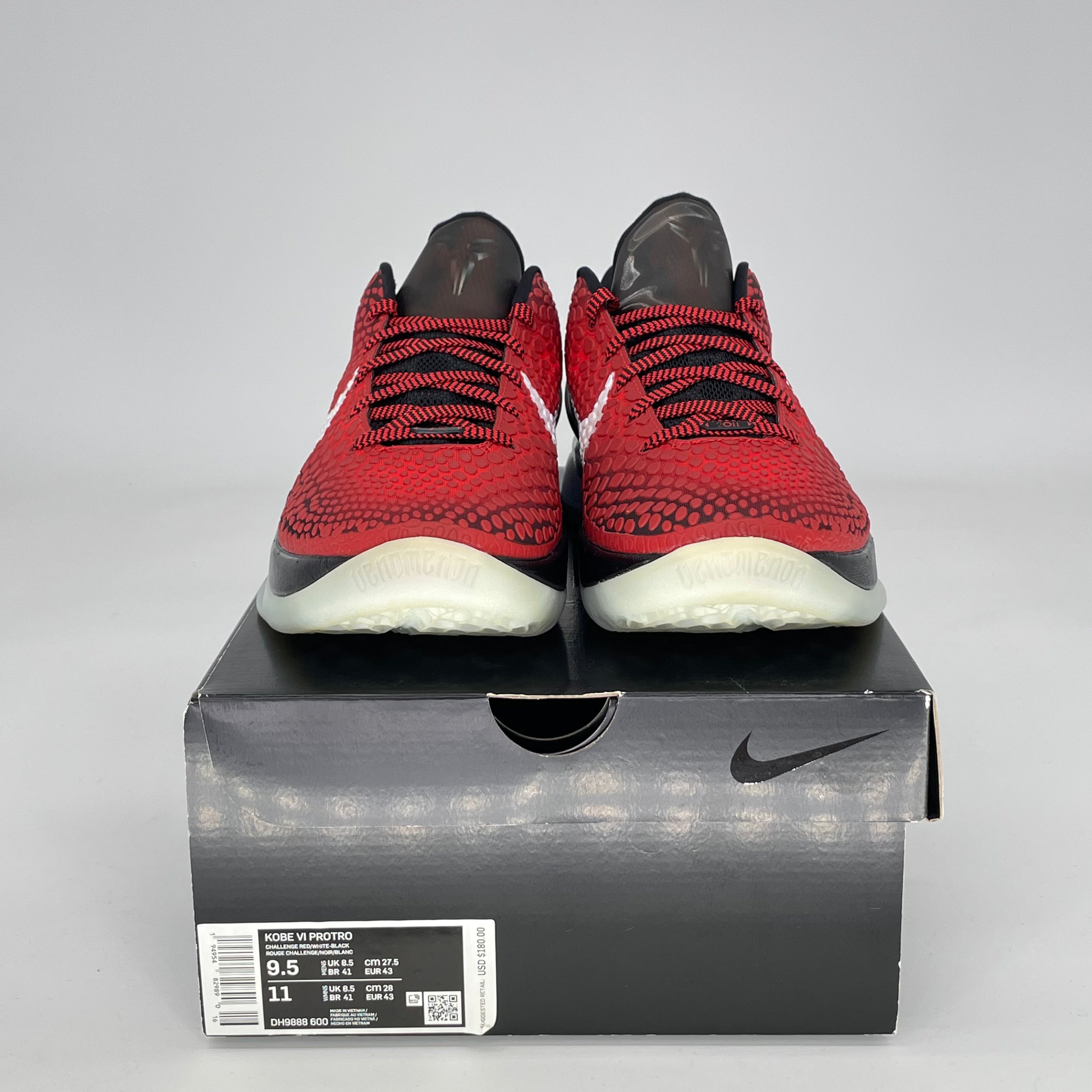NIKE KOBE 6 PROTRO CHALLENGE RED ALL STAR DH9888-600 SIZE 9.5/11W