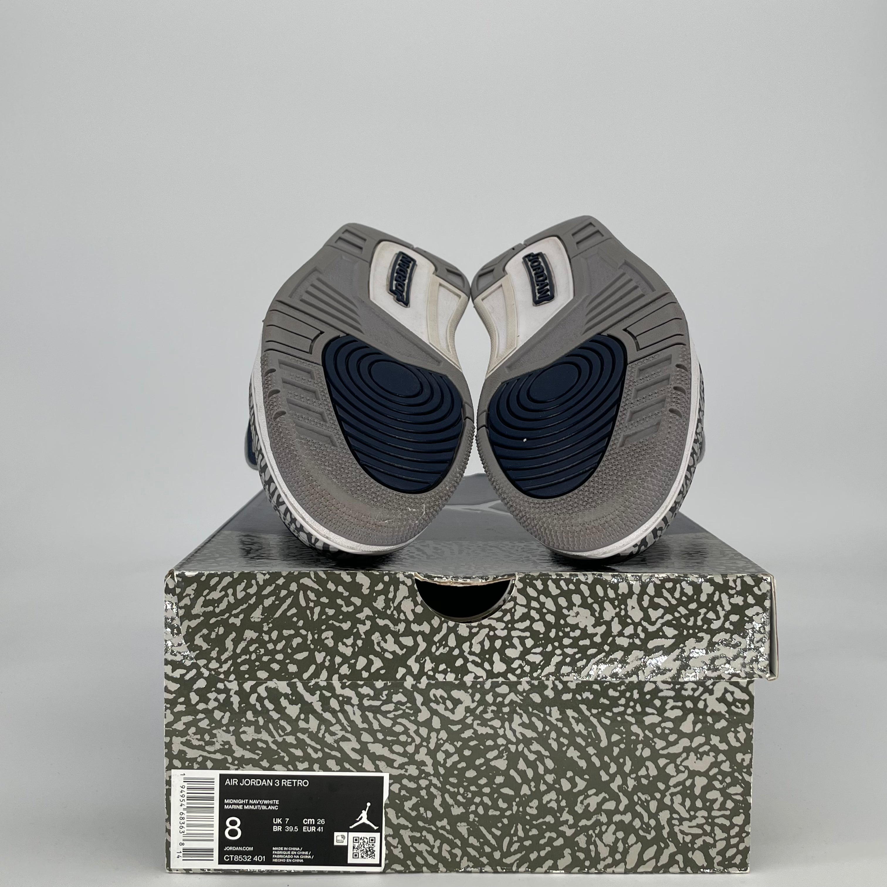 AIR JORDAN 3 GEORGETOWN CT8532-401 SIZE 8/9.5W