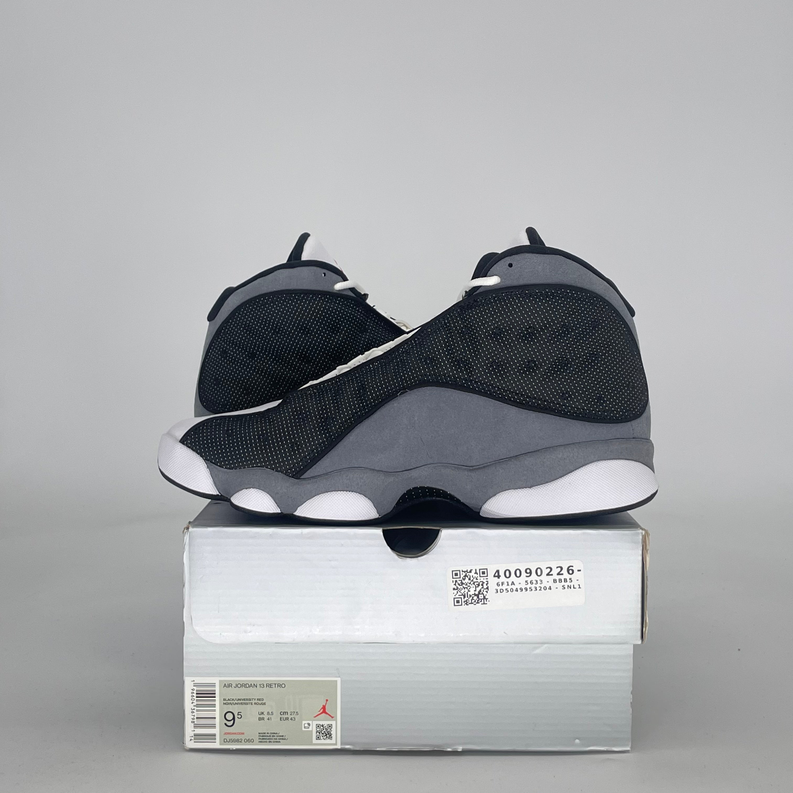 AIR JORDAN 13 BLACK FLINT DJ5982-060 SIZE 9.5/11W