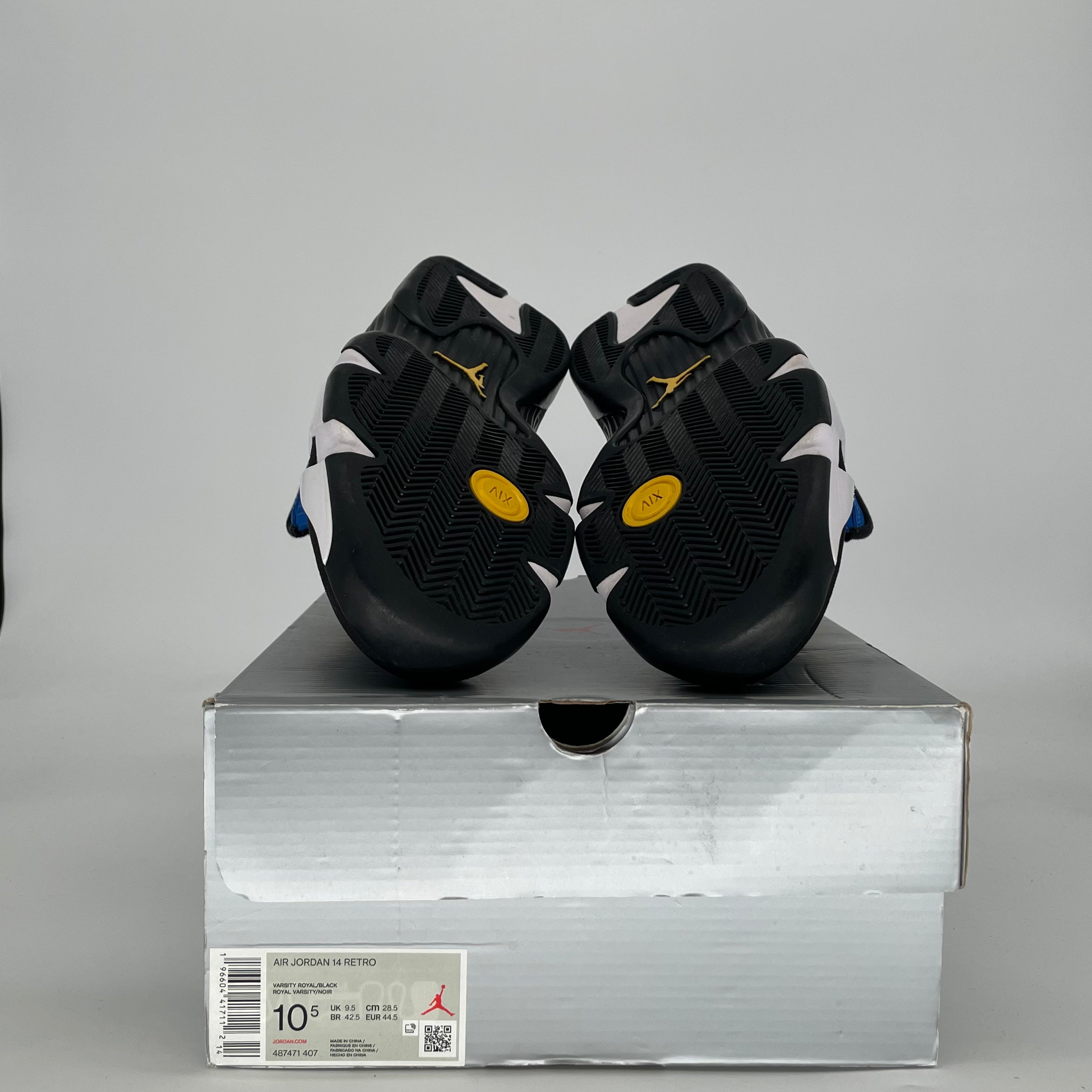 AIR JORDAN 14 LANEY 487471-407 SIZE 10.5/12W