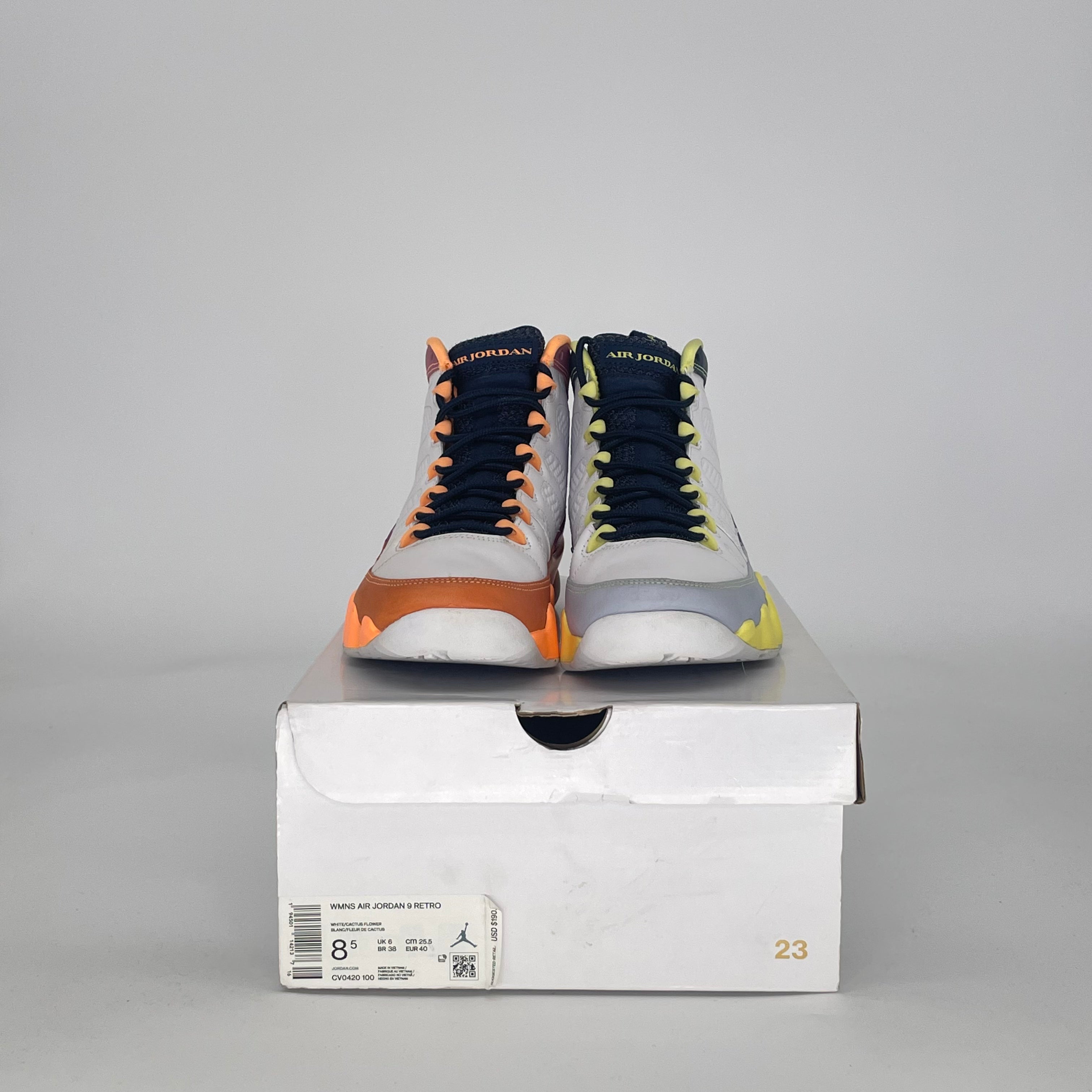 AIR JORDAN 9 CHANGE THE WORLD CV0420-100 SIZE 7/8.5W GS