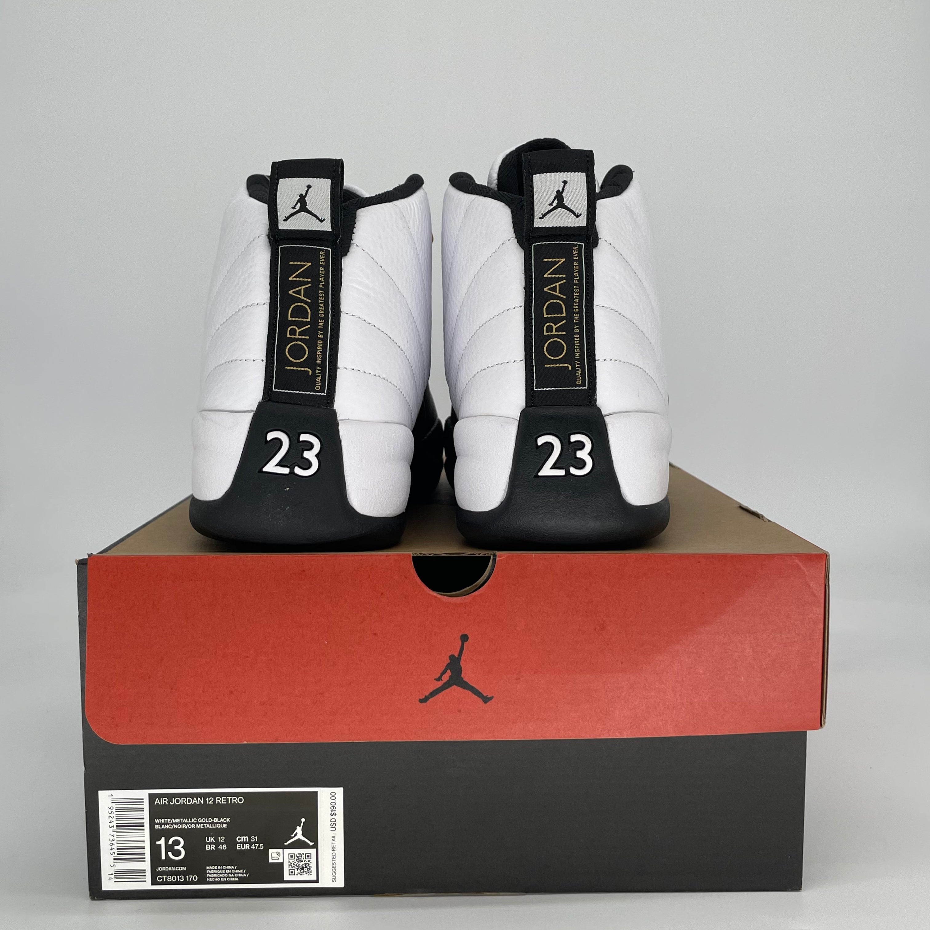 AIR JORDAN 12 ROYALTY TAXI CT8013-170 SIZE 13/14.5W