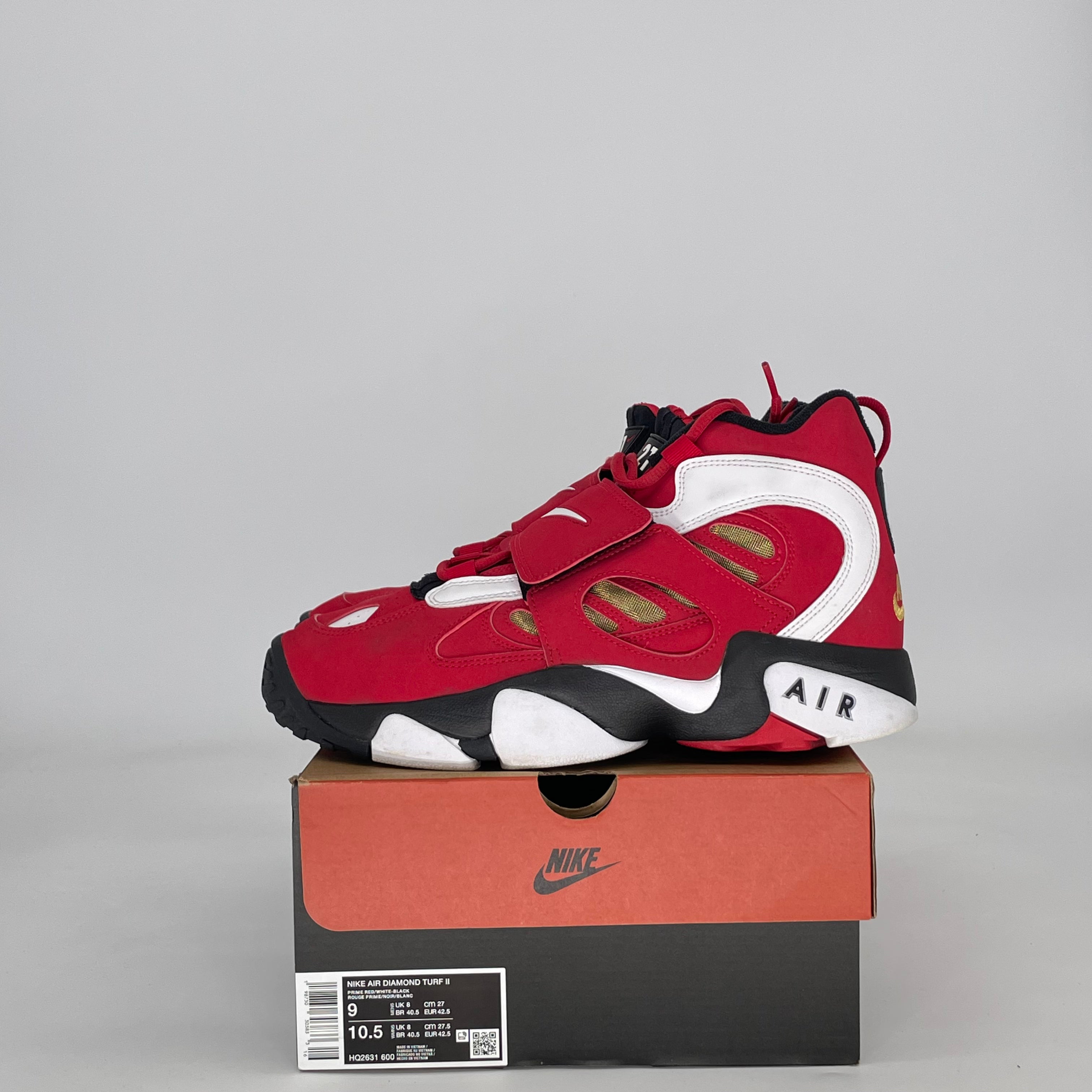 NIKE AIR DIAMOND TURF 2 RED GOLD (2026) HQ2631-600 SIZE 9/10.5W