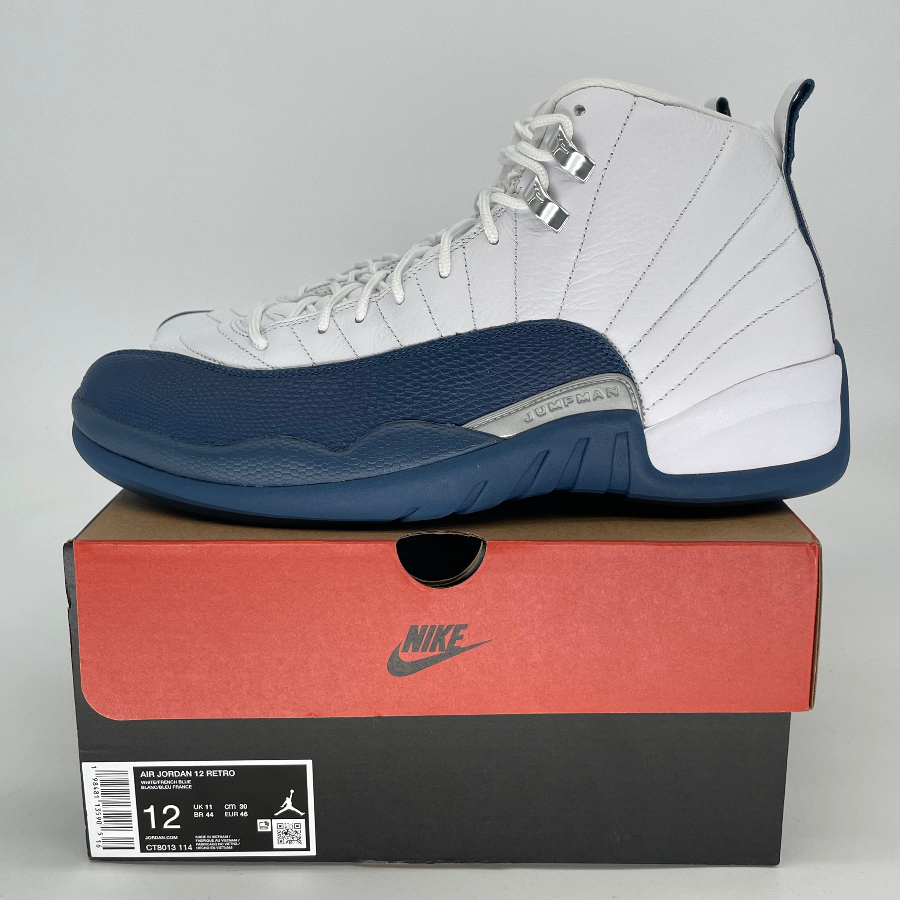 AIR JORDAN 12 FRENCH BLUE CT8013-114 SIZE 12/13.5W