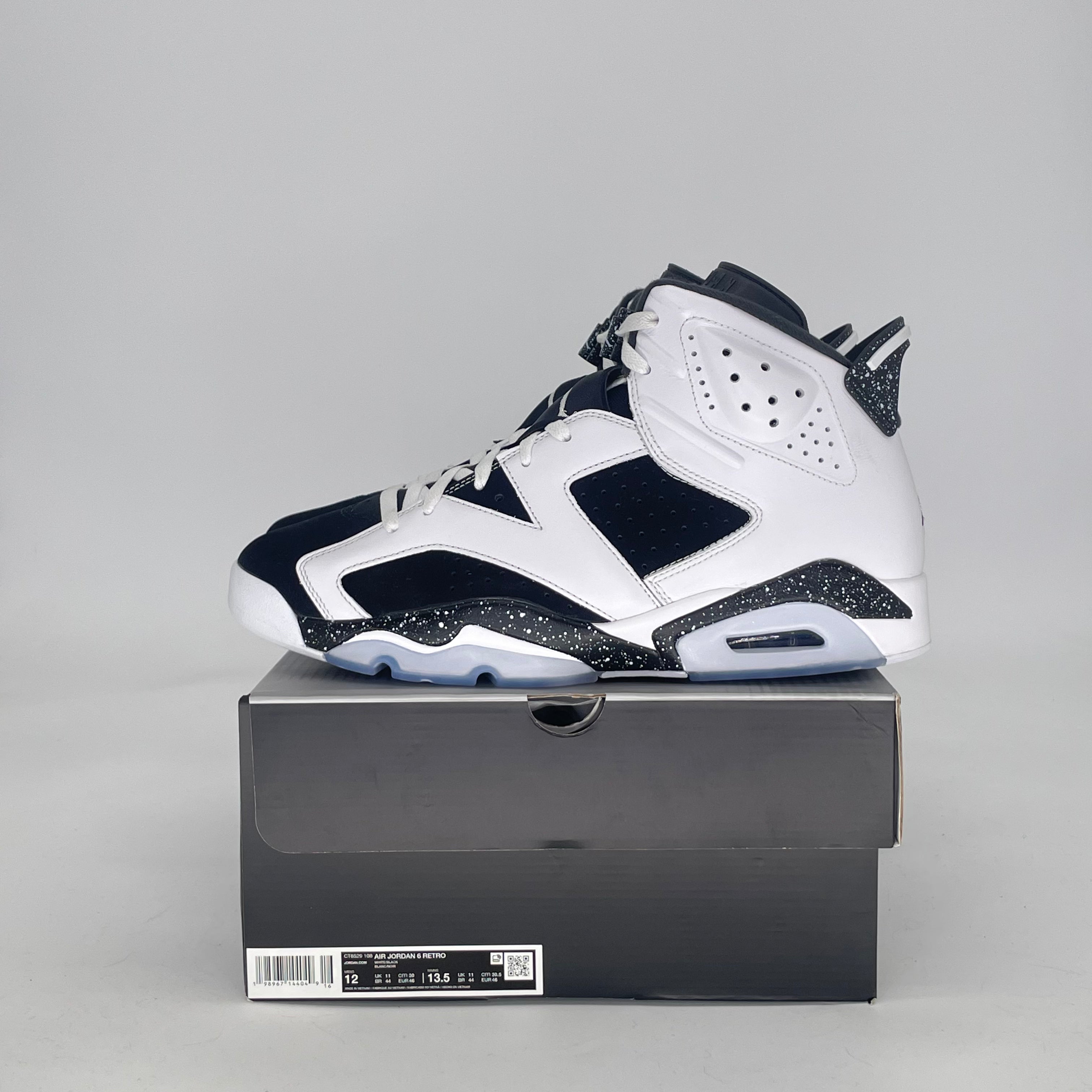AIR JORDAN 6 OREO CT8529-108 SIZE 12/13.5W