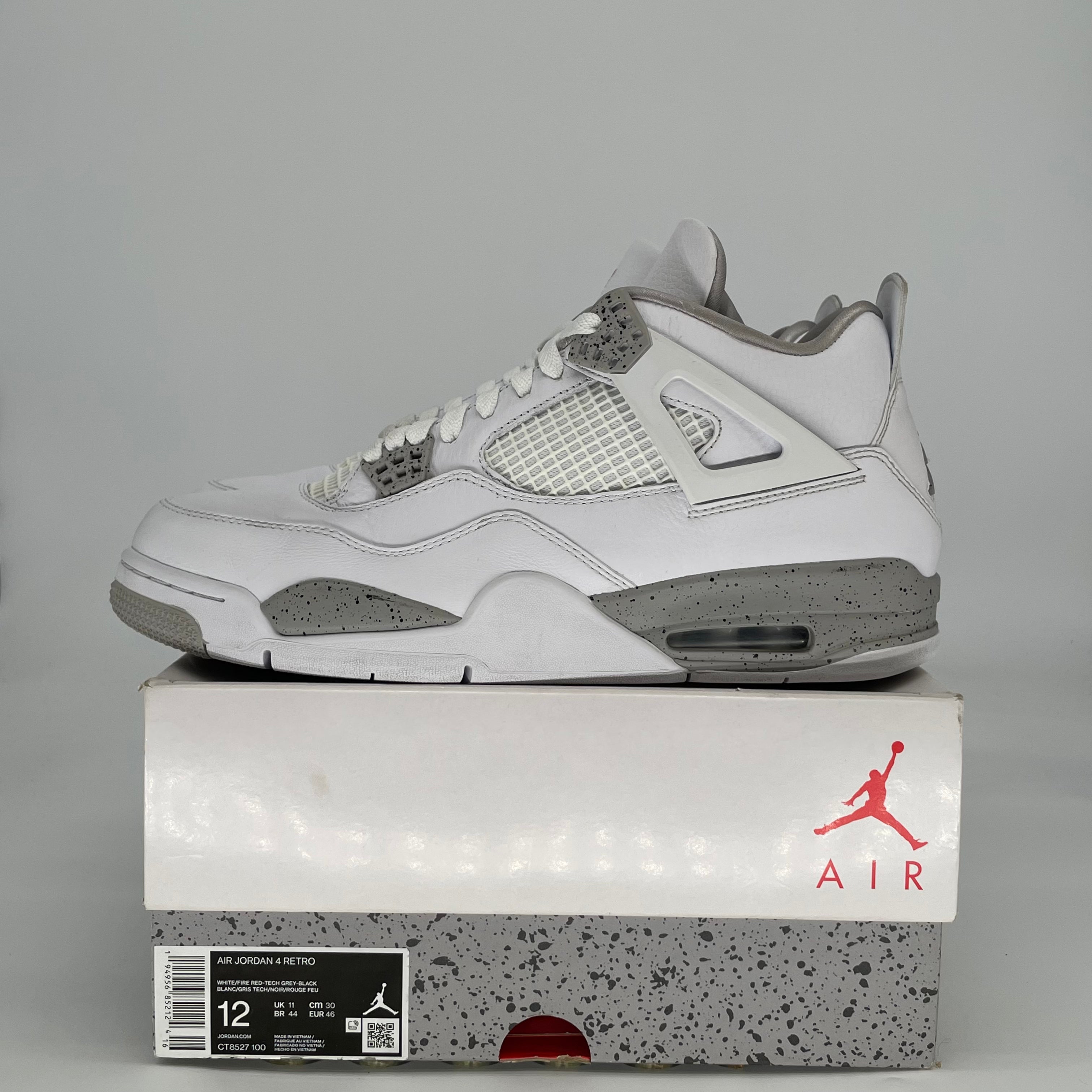 AIR JORDAN 4 WHITE OREO CT8527-100 SIZE 12/13.5W