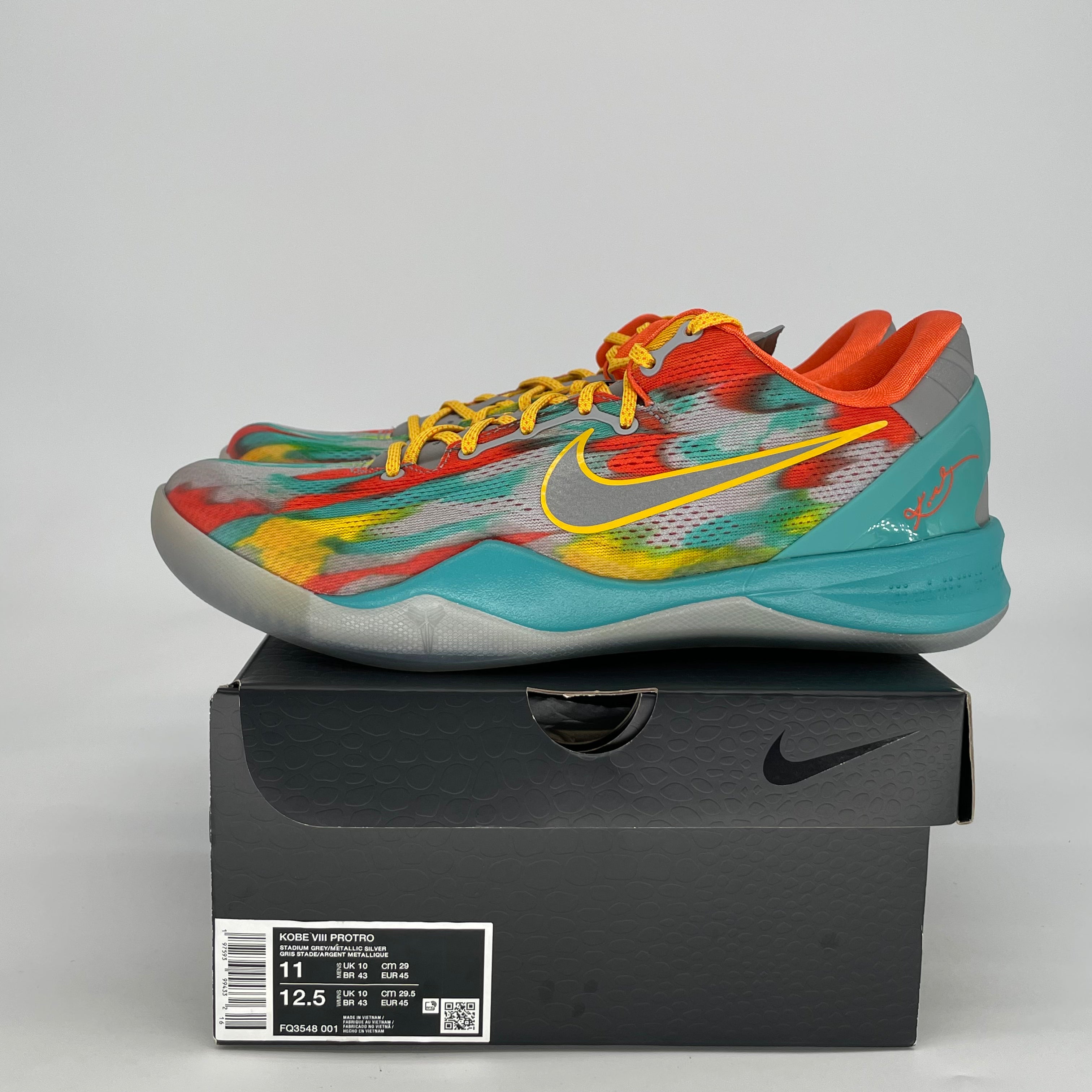NIKE KOBE 8 PROTRO VENICE BEACH FQ3548-001 SIZE 11/12.5W