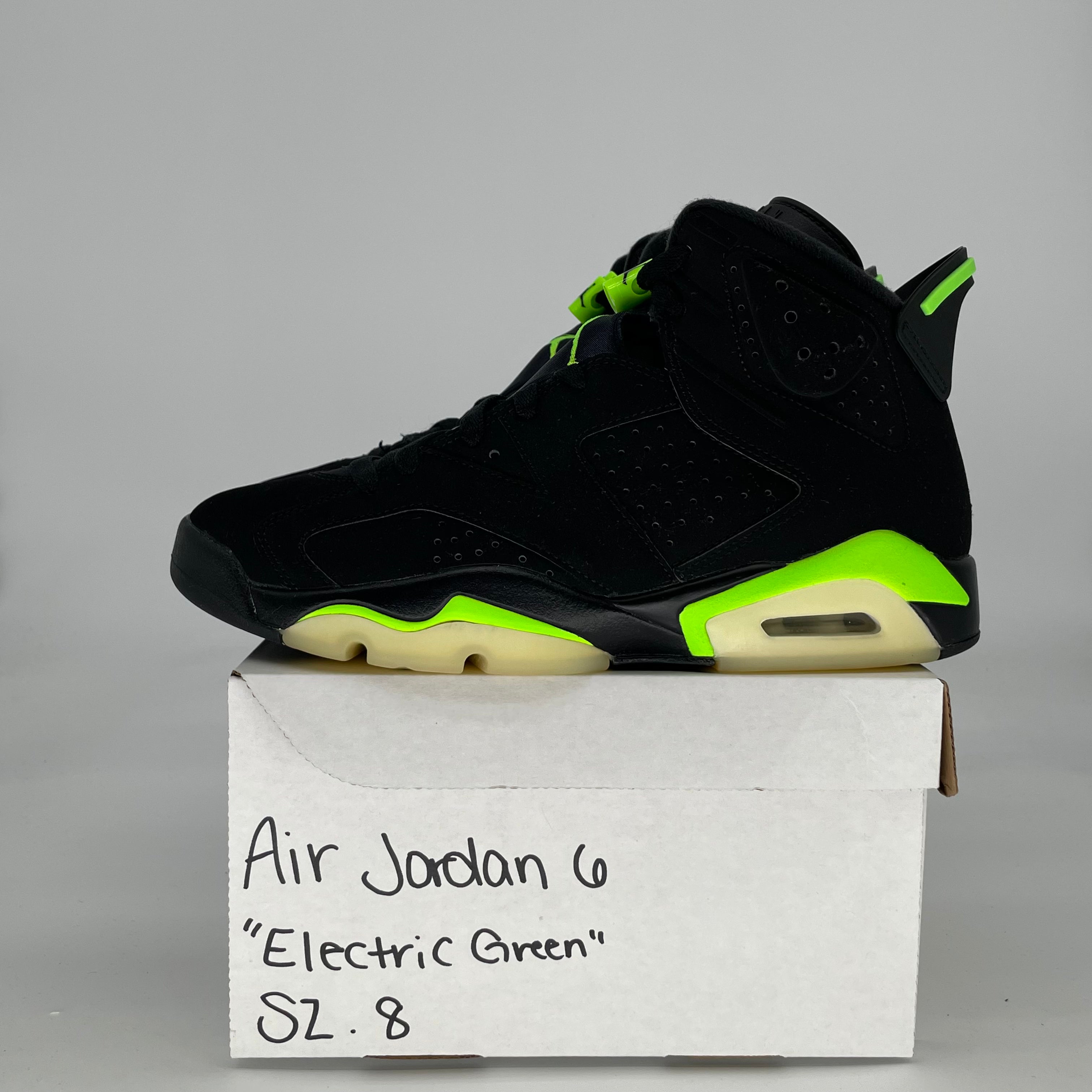 AIR JORDAN 6 ELECTRIC GREEN CT8529-003 SIZE 8/9.5W