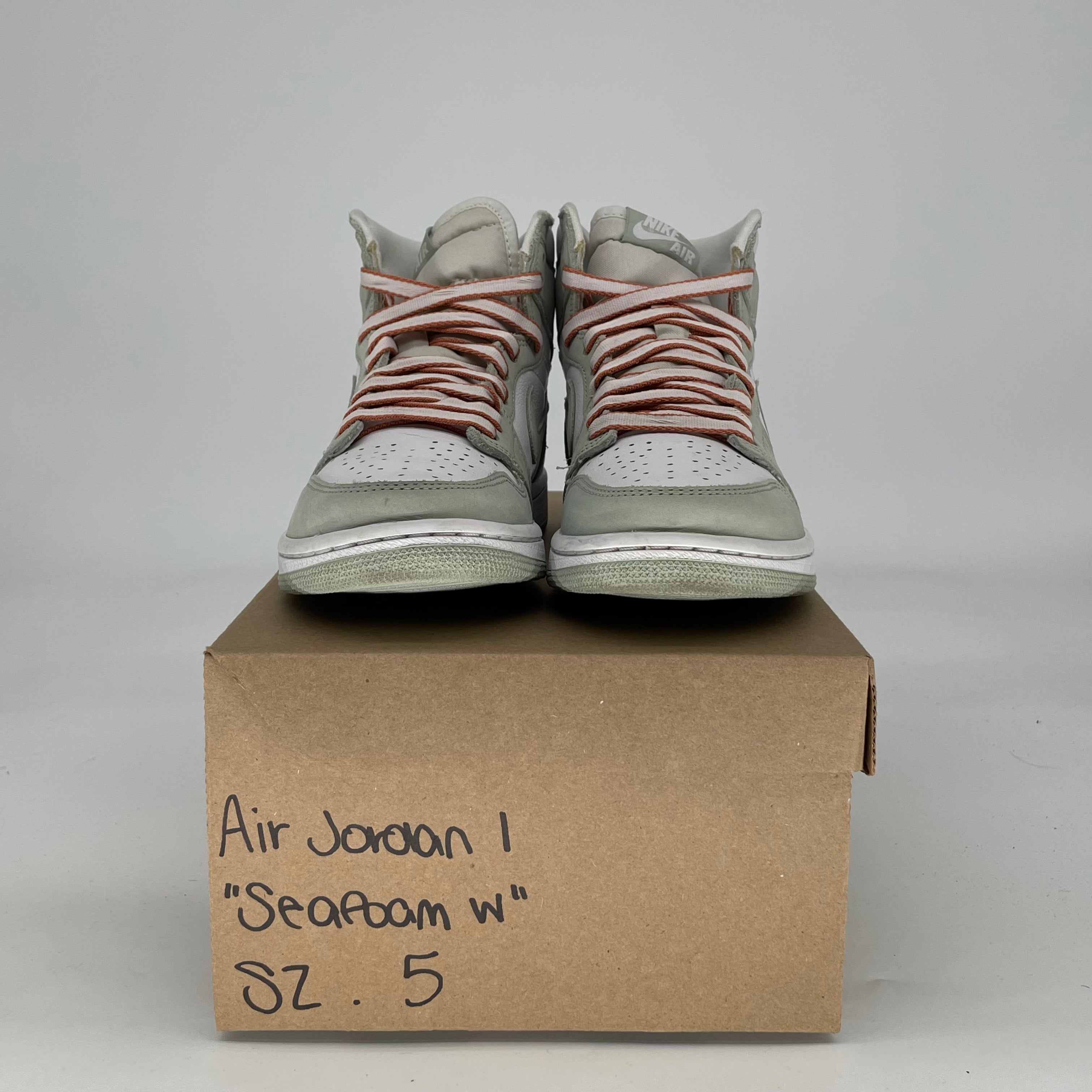 AIR JORDAN 1 SEAFOAM W CD0461-002 SIZE 5/6.5W