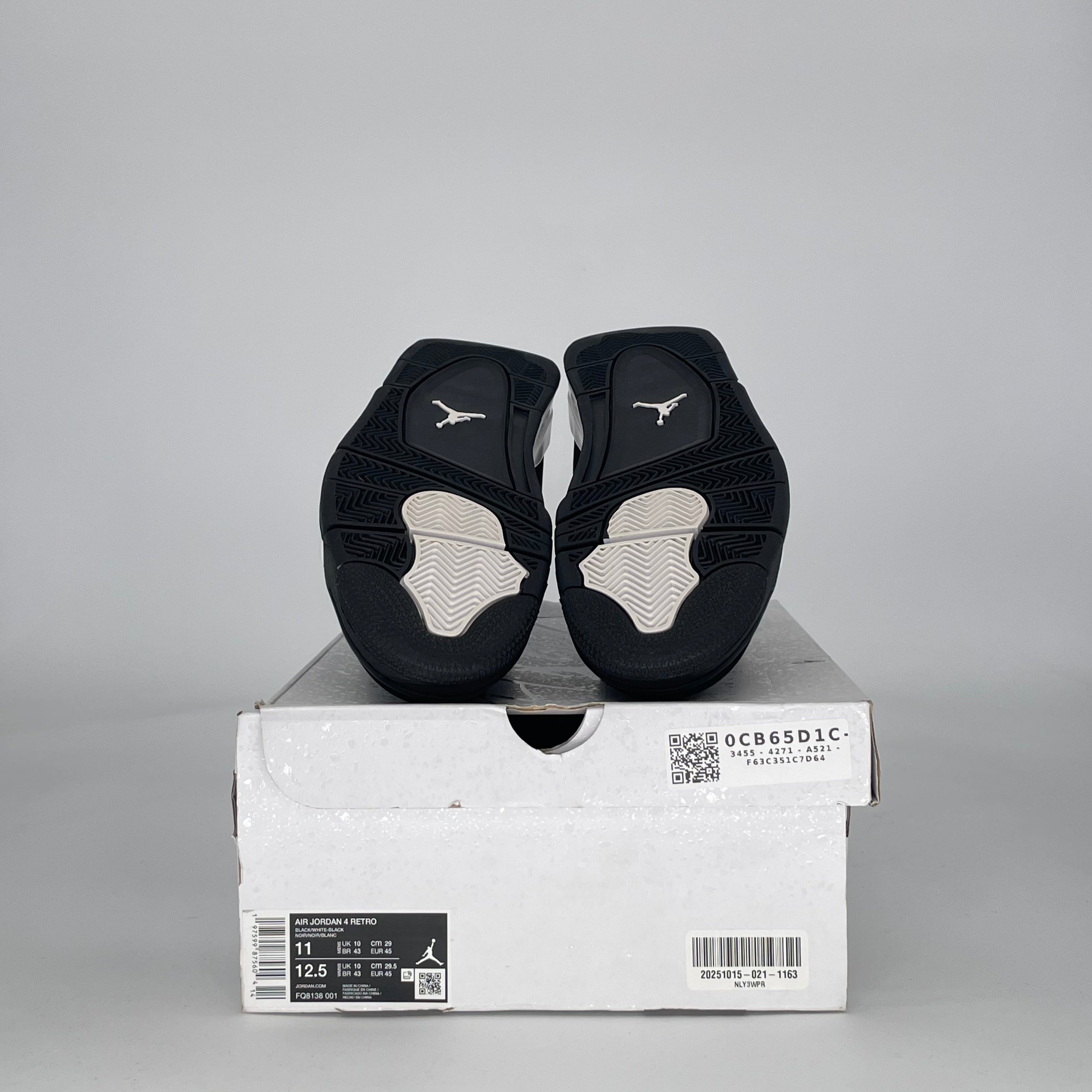 AIR JORDAN 4 WHITE THUNDER FQ8138-001 SIZE 11/12.5W