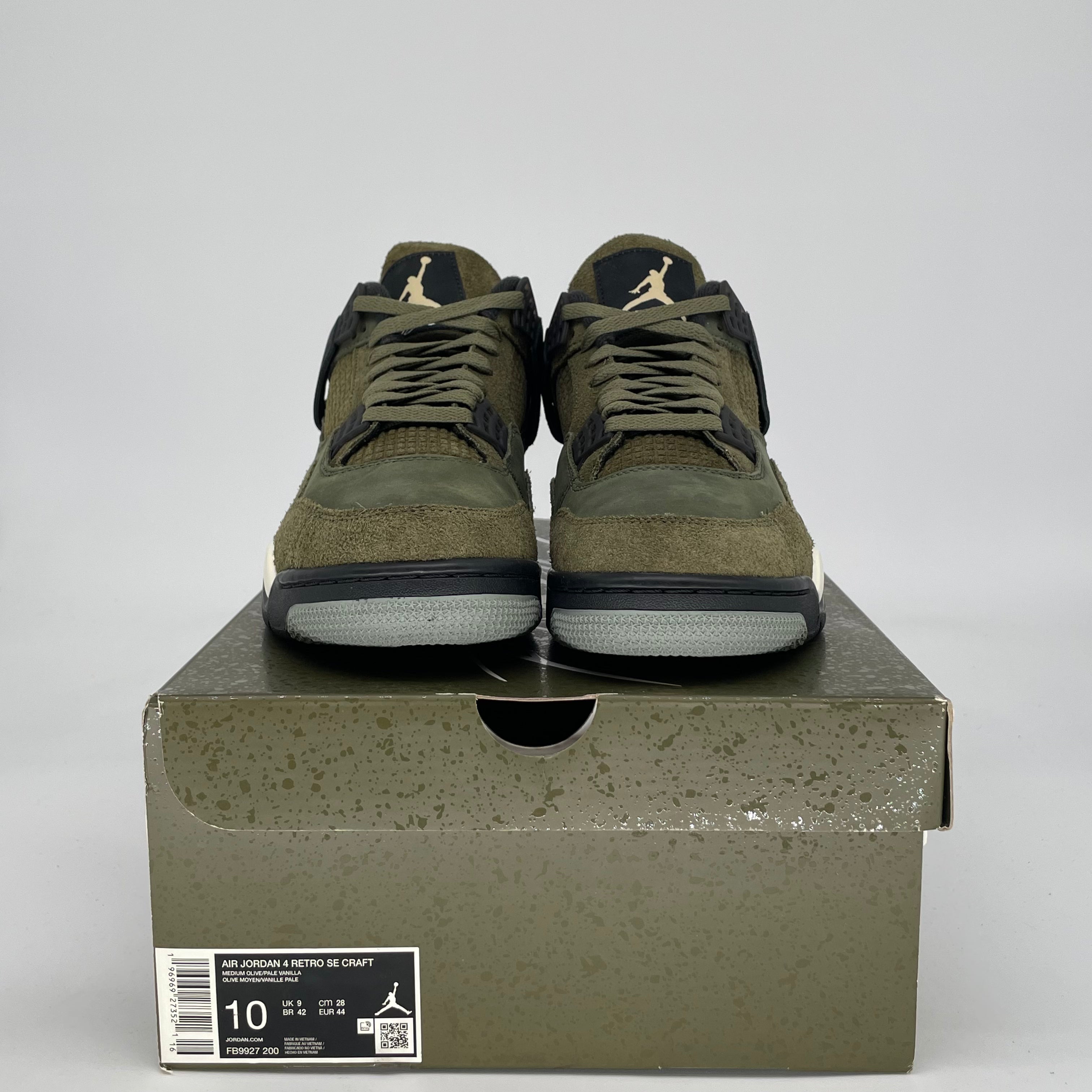 AIR JORDAN 4 CRAFT MEDIUM OLIVE FB9927-200 SIZE 10/11.5W