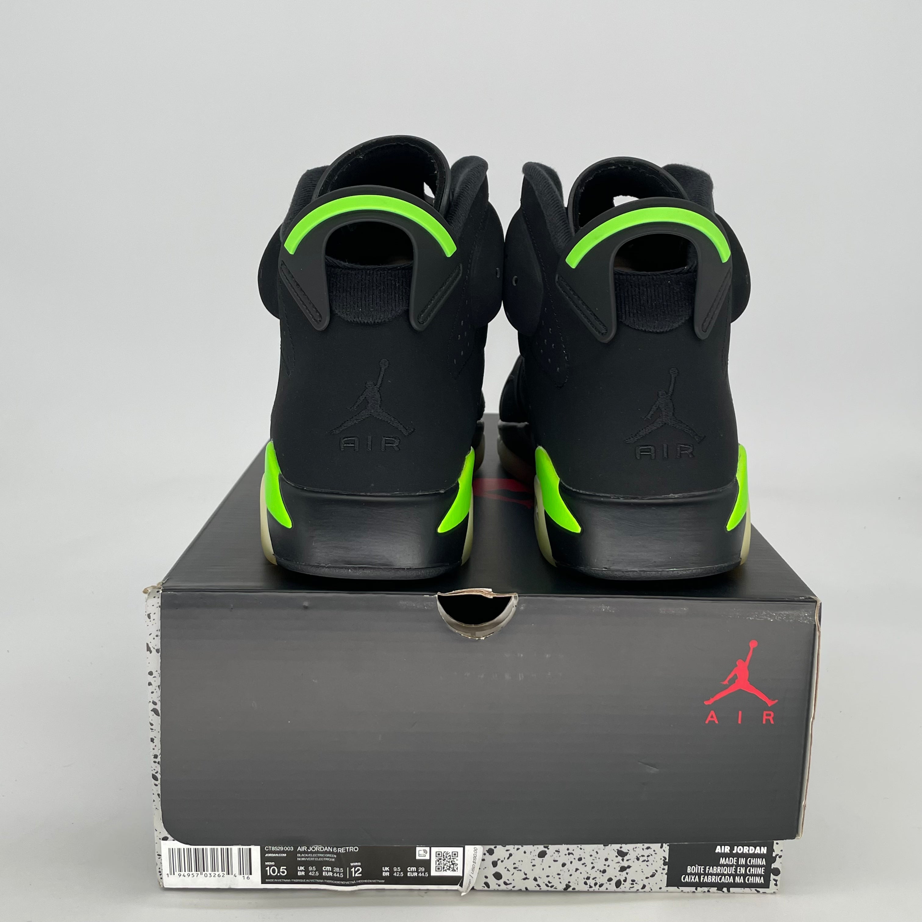 AIR JORDAN 6 ELECTRIC GREEN CT8529-003 SIZE 10.5/12W