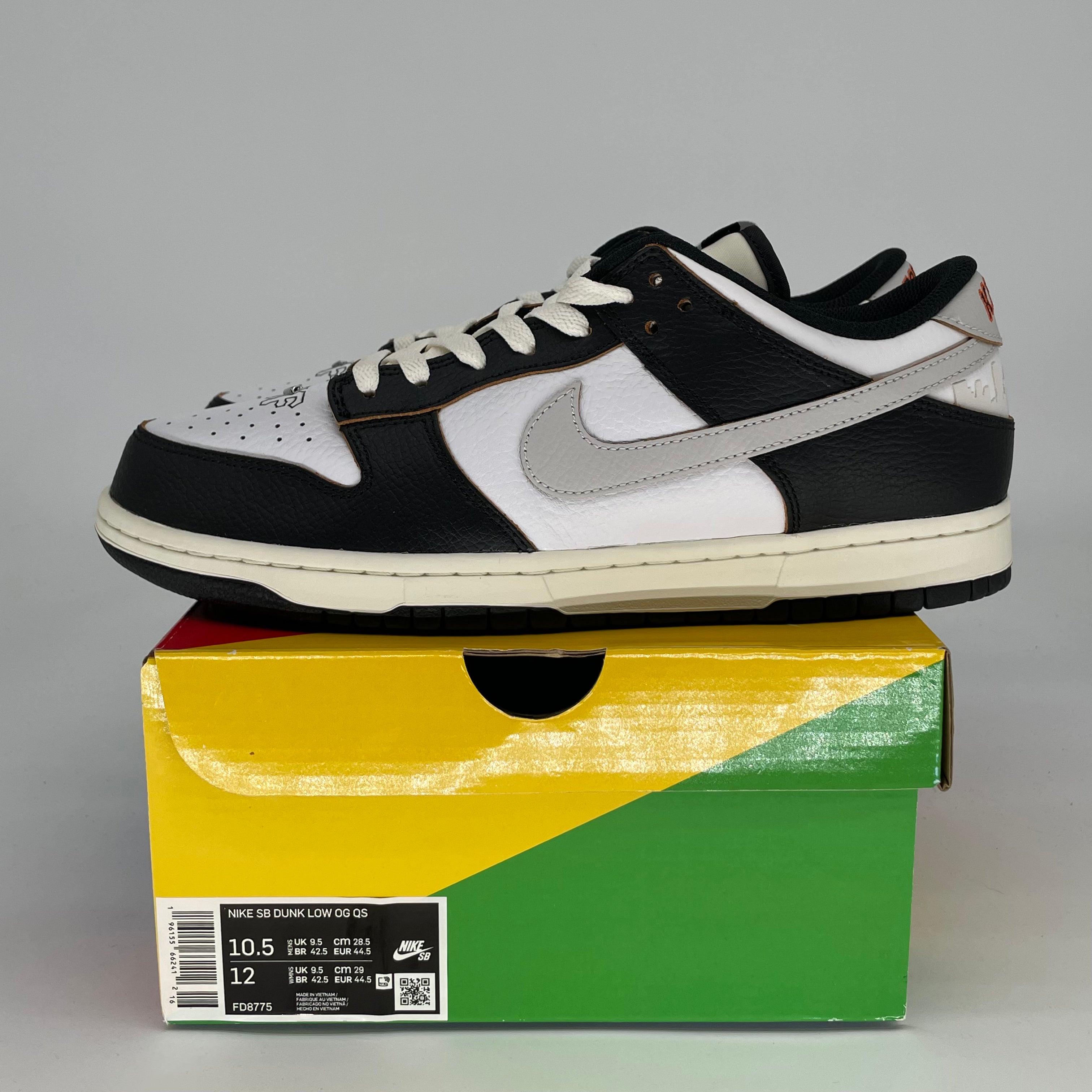 NIKE SB DUNK LOW HUF SAN FRANCISCO FD8775-001 SIZE 10.5/12W