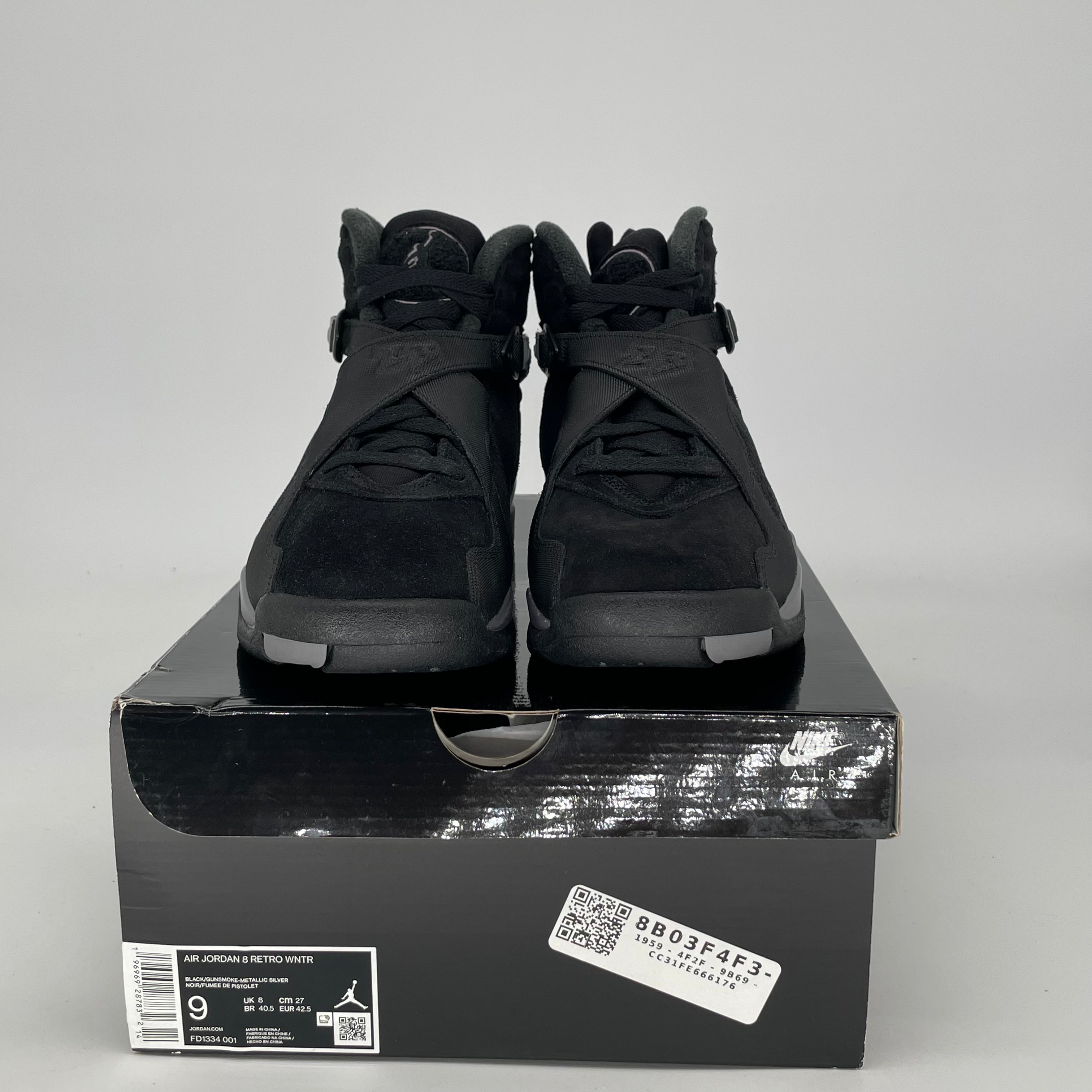 AIR JORDAN 8 WINTERED GUNSMOKE FD1334-001 SIZE 9/10.5W