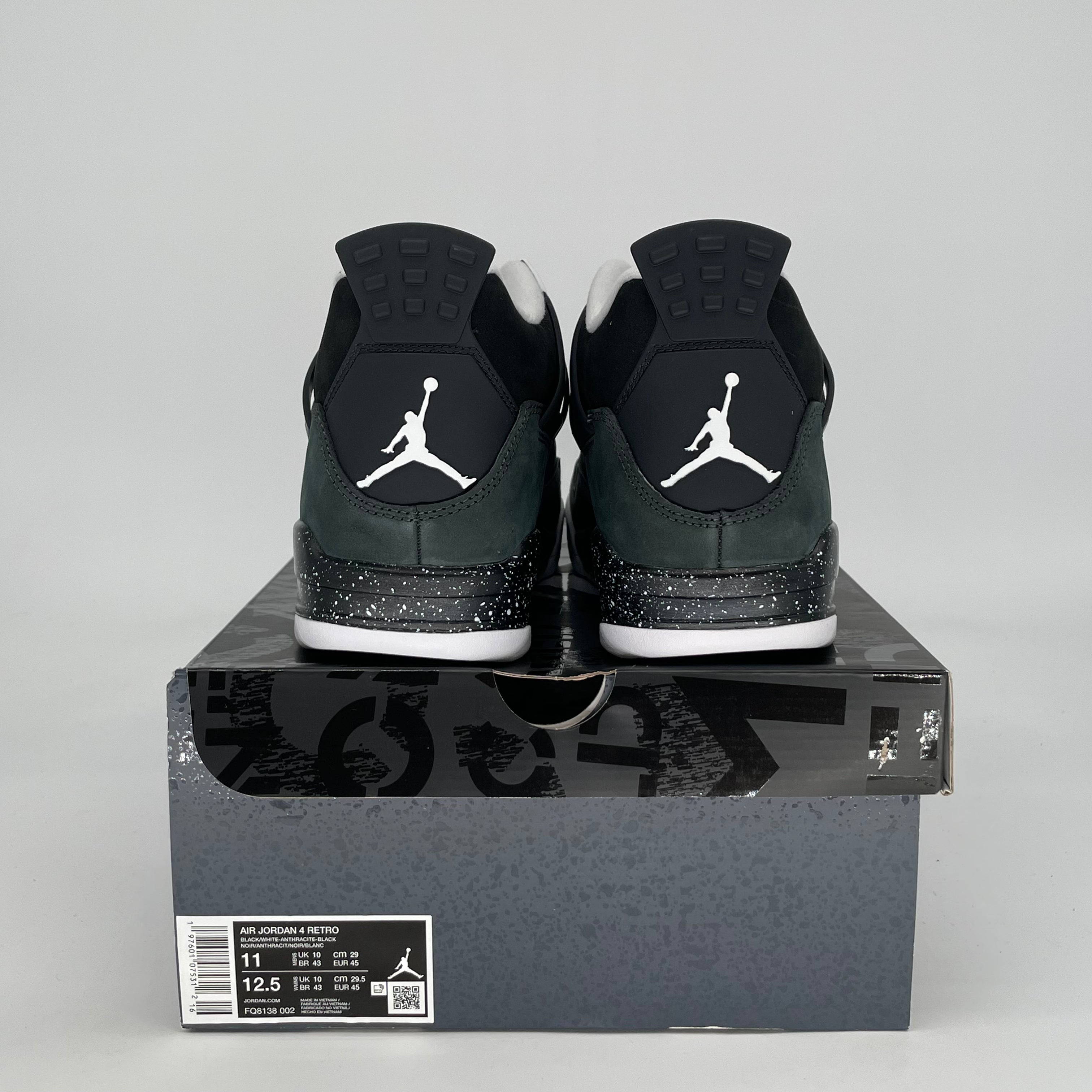 AIR JORDAN 4 FEAR FQ8138-002 SIZE 11/12.5W