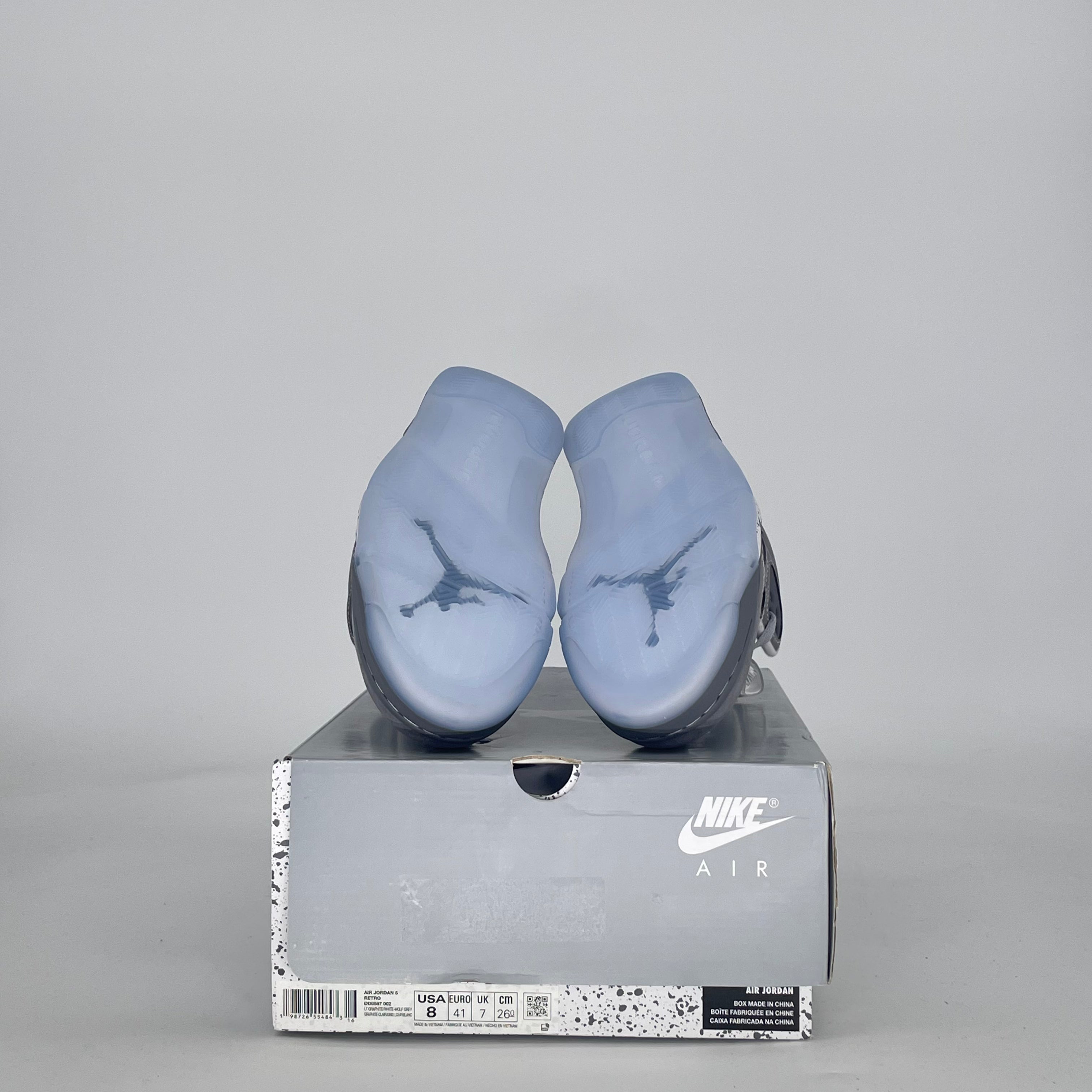 AIR JORDAN 5 WOLF GREY DD0587-002 SIZE 8/9.5W
