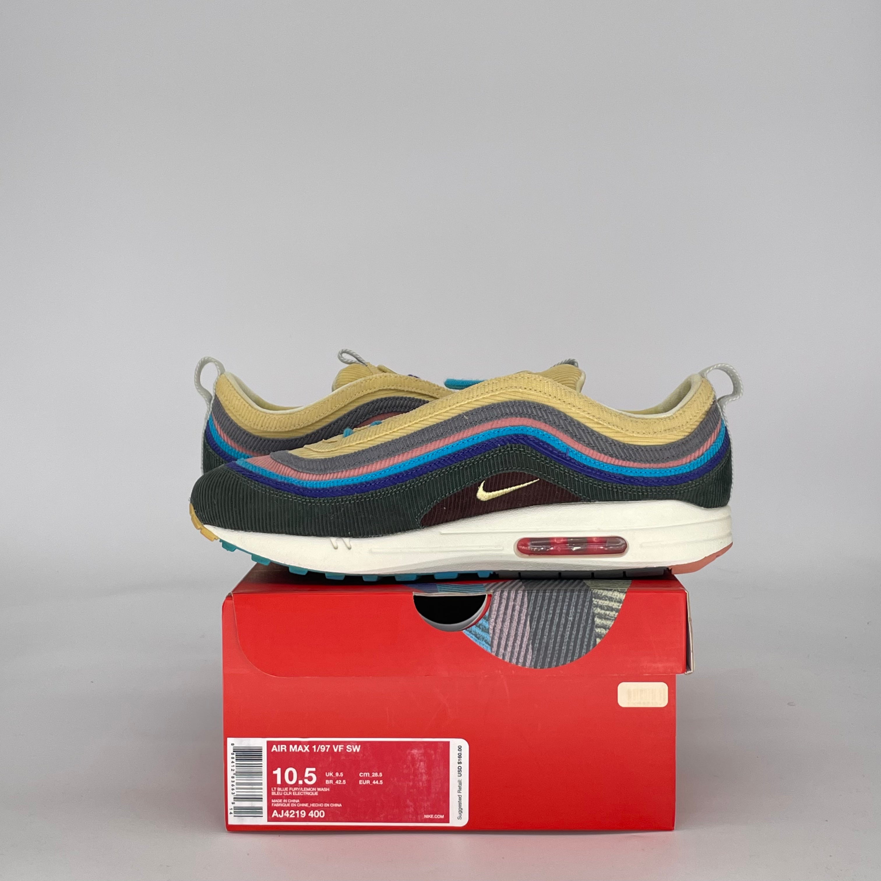 Nike Air Max 1/97 Sean Wotherspoon AJ4219-400 Size 10.5/12W - Limited