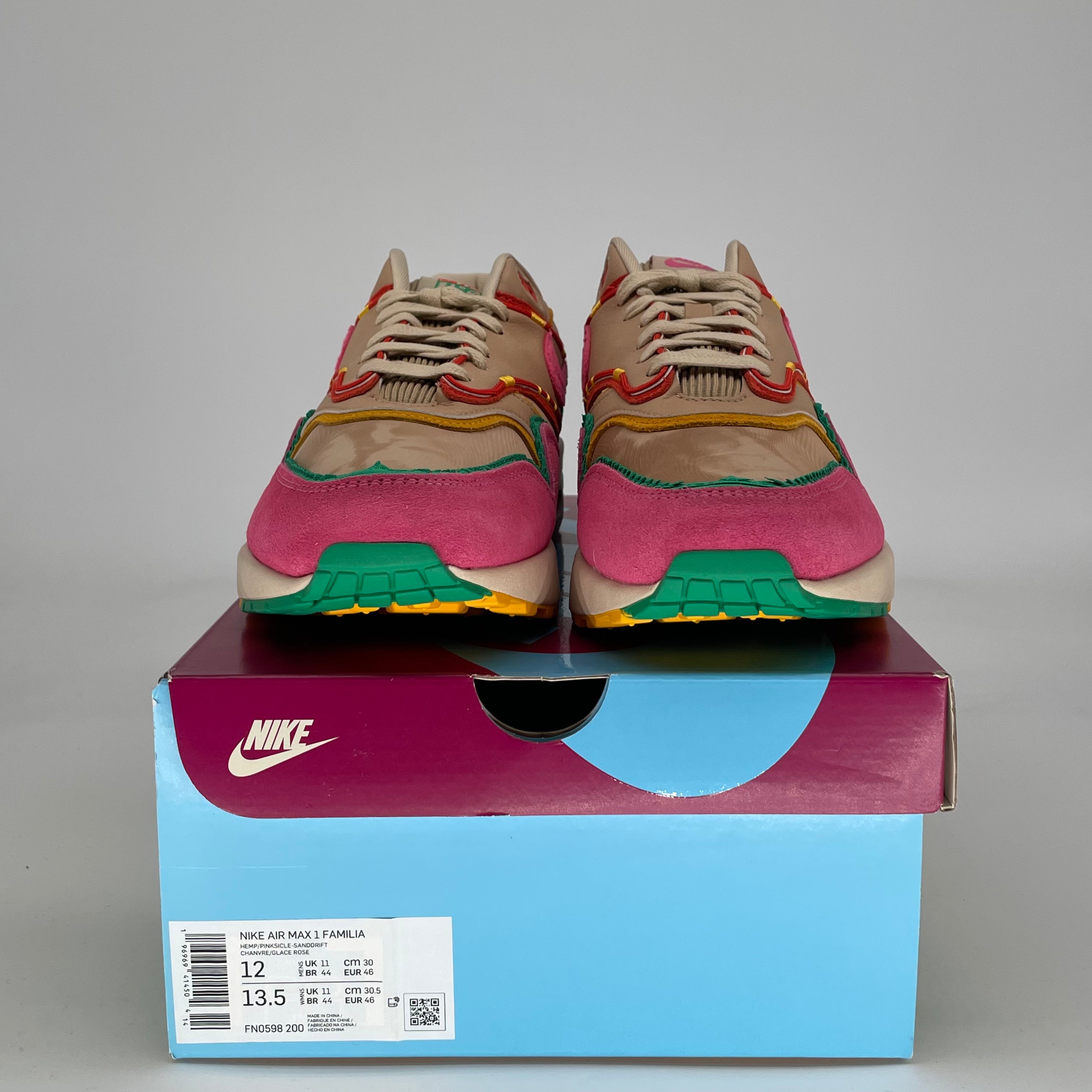 NIKE AIR MAX 1 FAMILIA FN0598-200 SIZE 12/13.5W