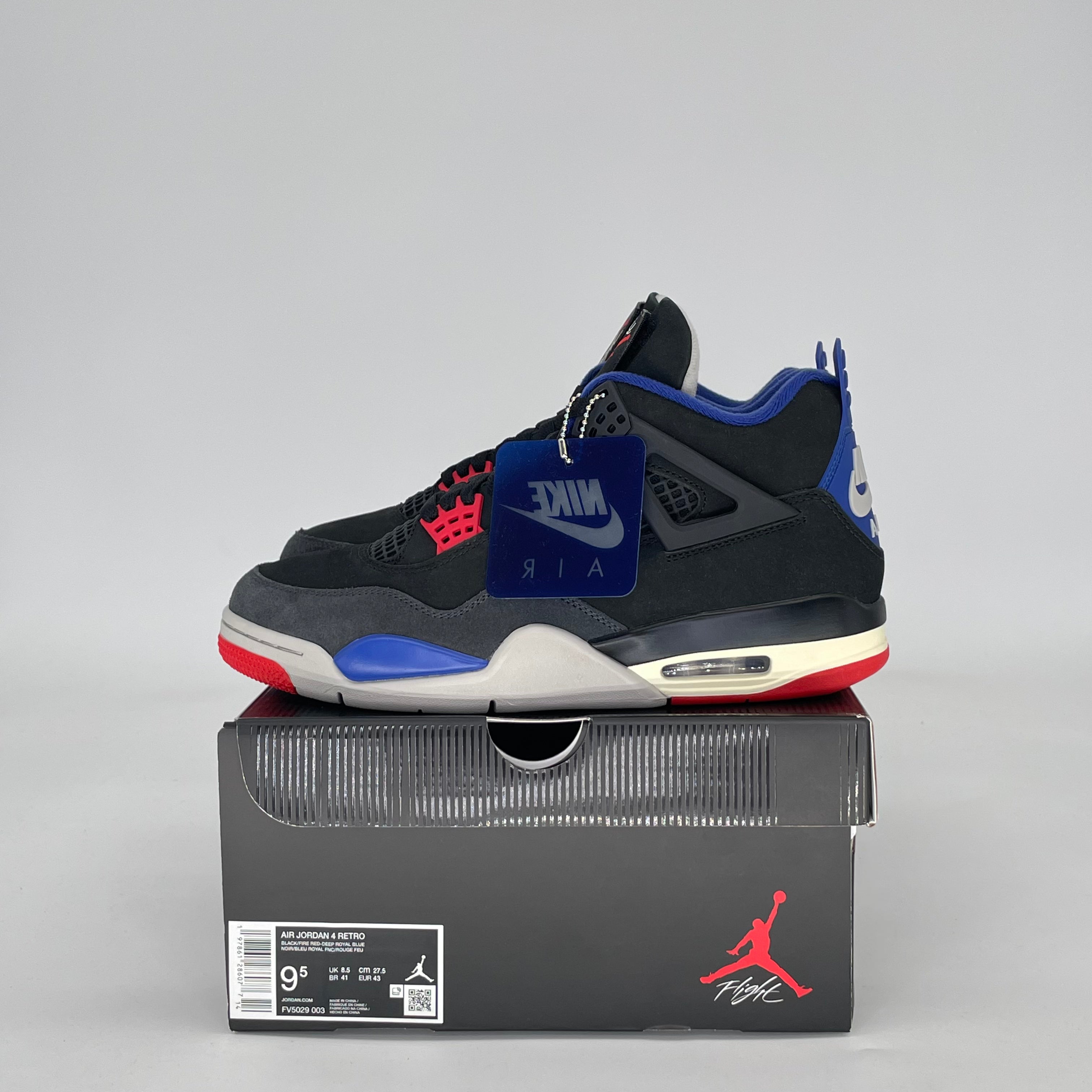 AIR JORDAN 4 RARE AIR (WHITE LETTERING) FV5029-003 SZ 9.5/11W