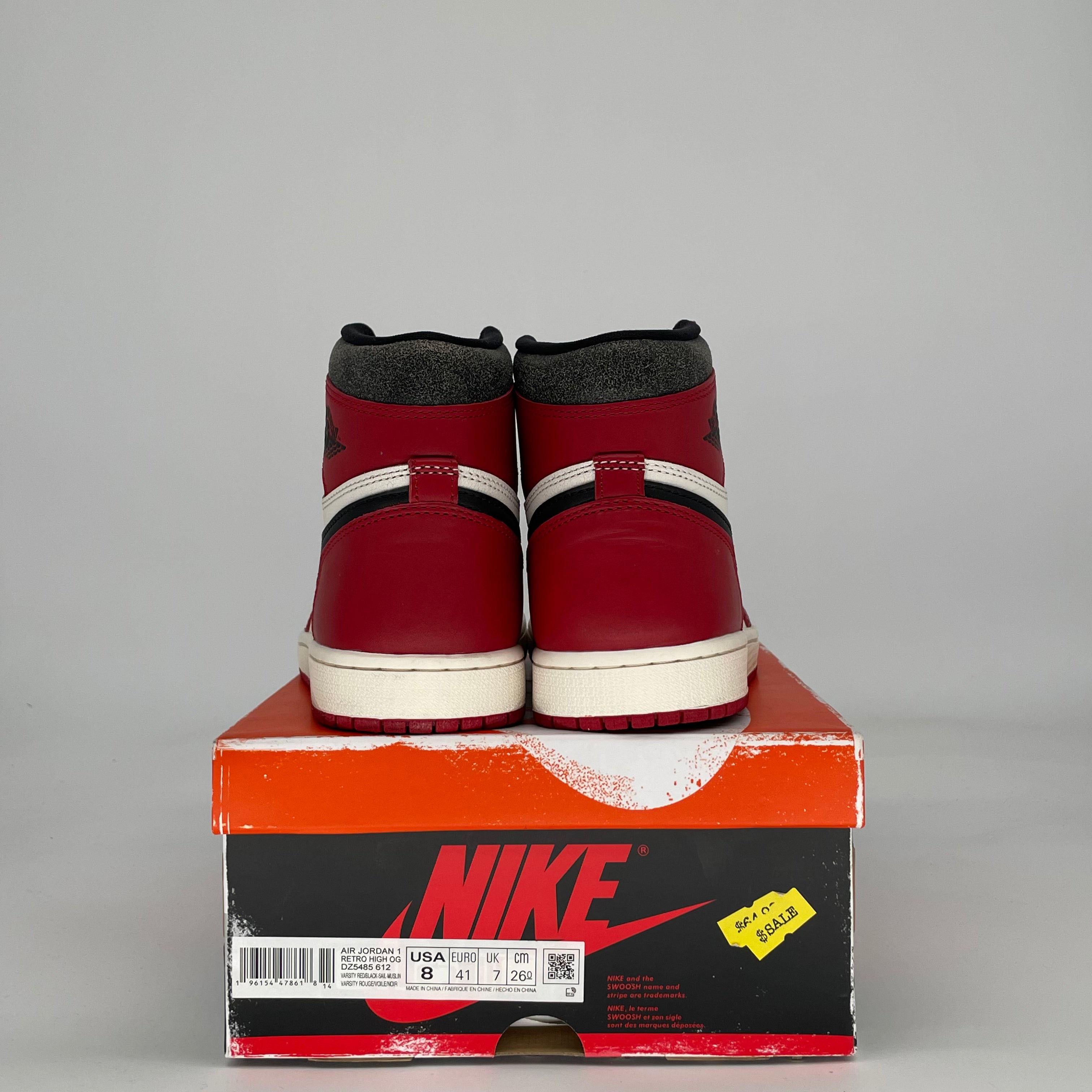 AIR JORDAN 1 CHICAGO LOST AND FOUND DZ5485-612 SIZE 8/9.5W
