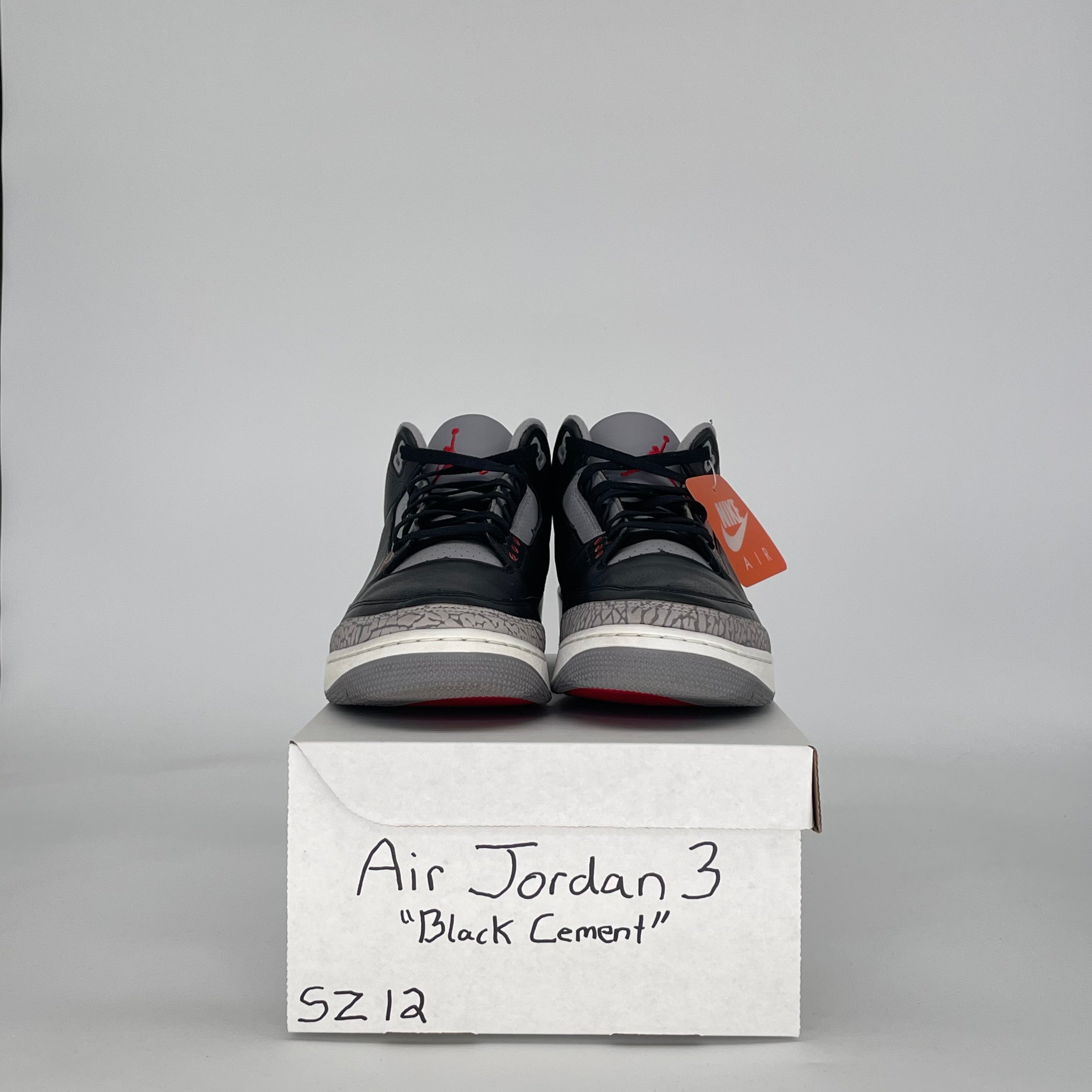 AIR JORDAN 3 BLACK CEMENT DN3707-010 SIZE 12/13.5W