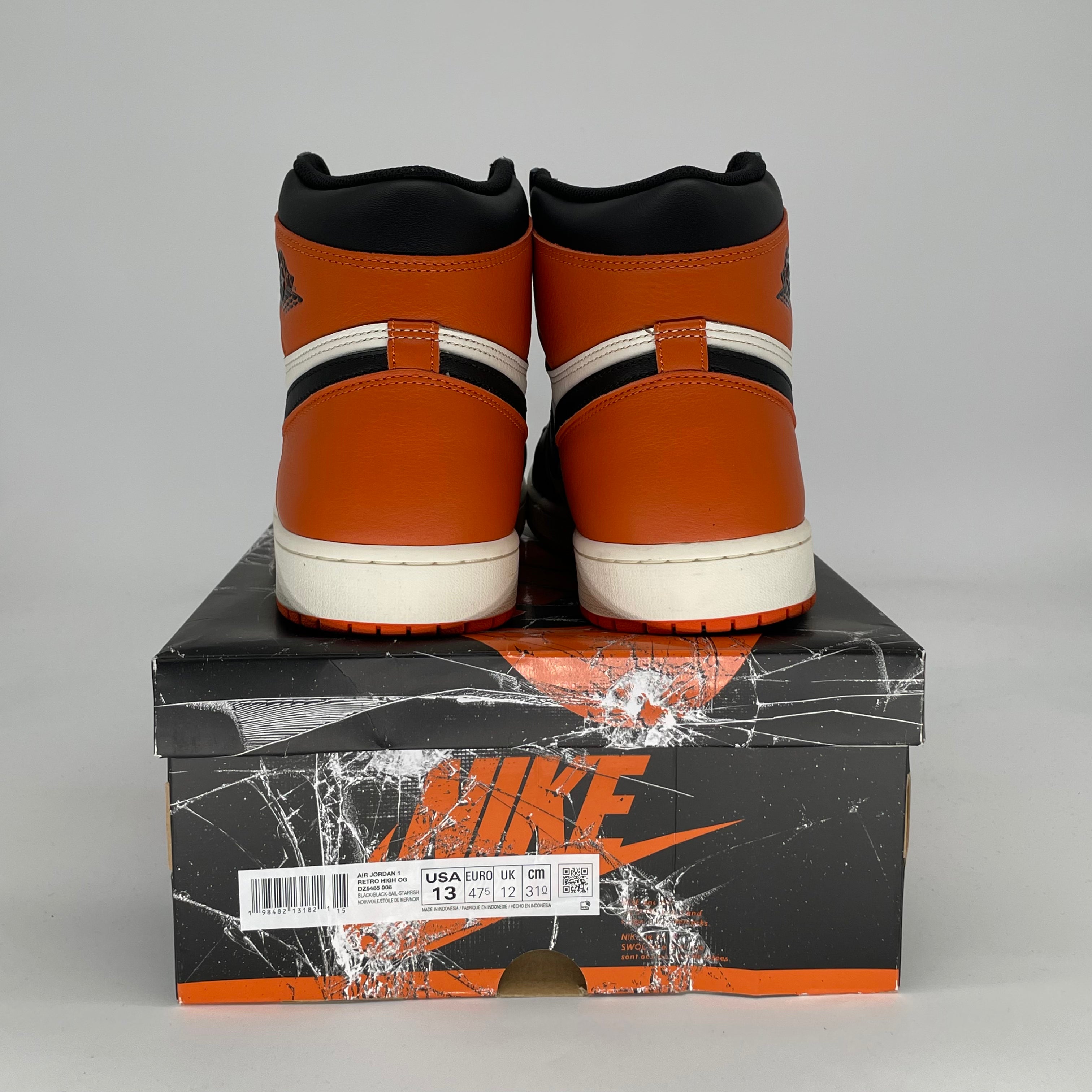 AIR JORDAN 1 SHATTERED BACKBOARD DZ5485-008 SIZE 13/14.5W