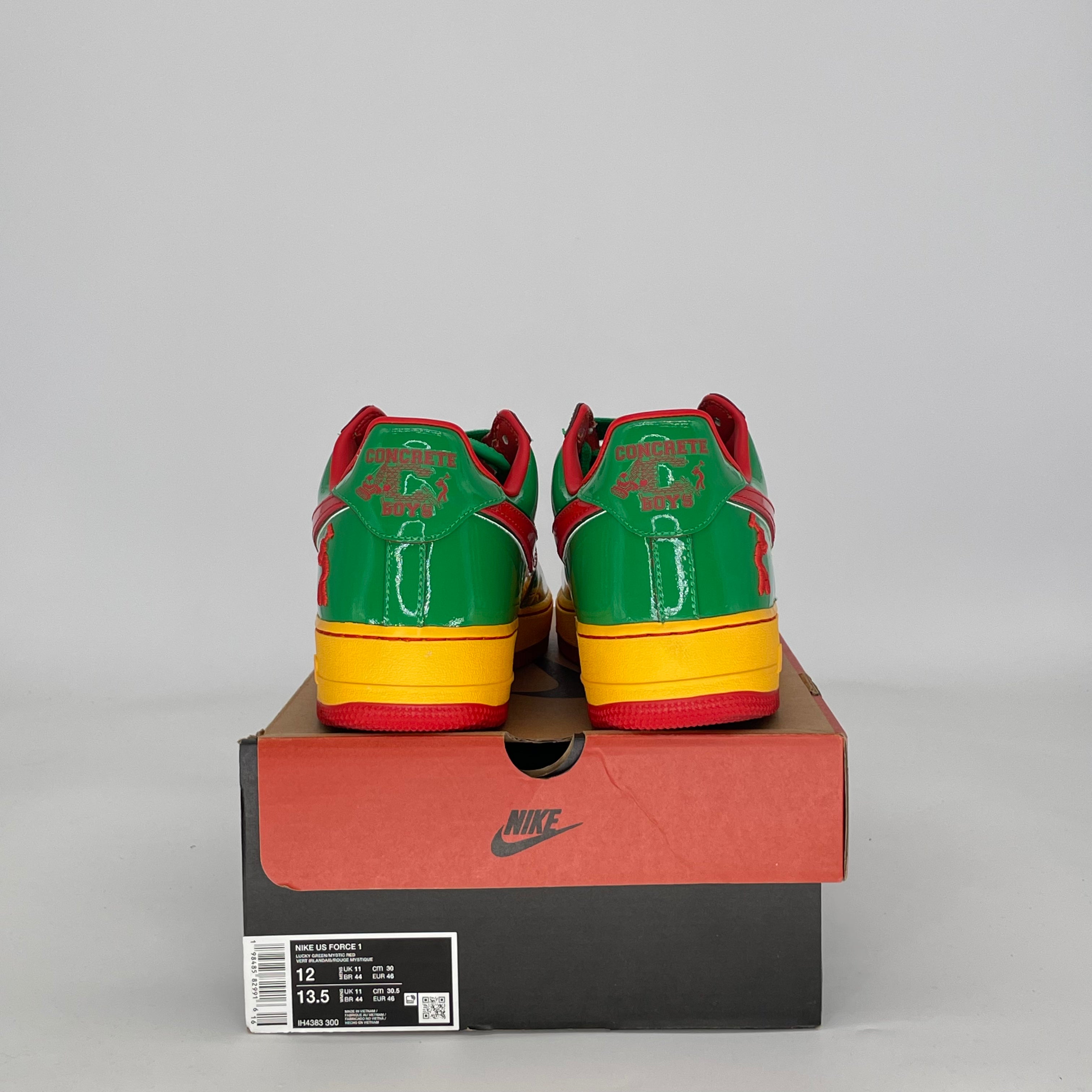 NIKE AIR FORCE 1 LOW LIL YACHTY CONCRETE BOYS LUCKY GREEN IH4383-300 SIZE 12/13.5W