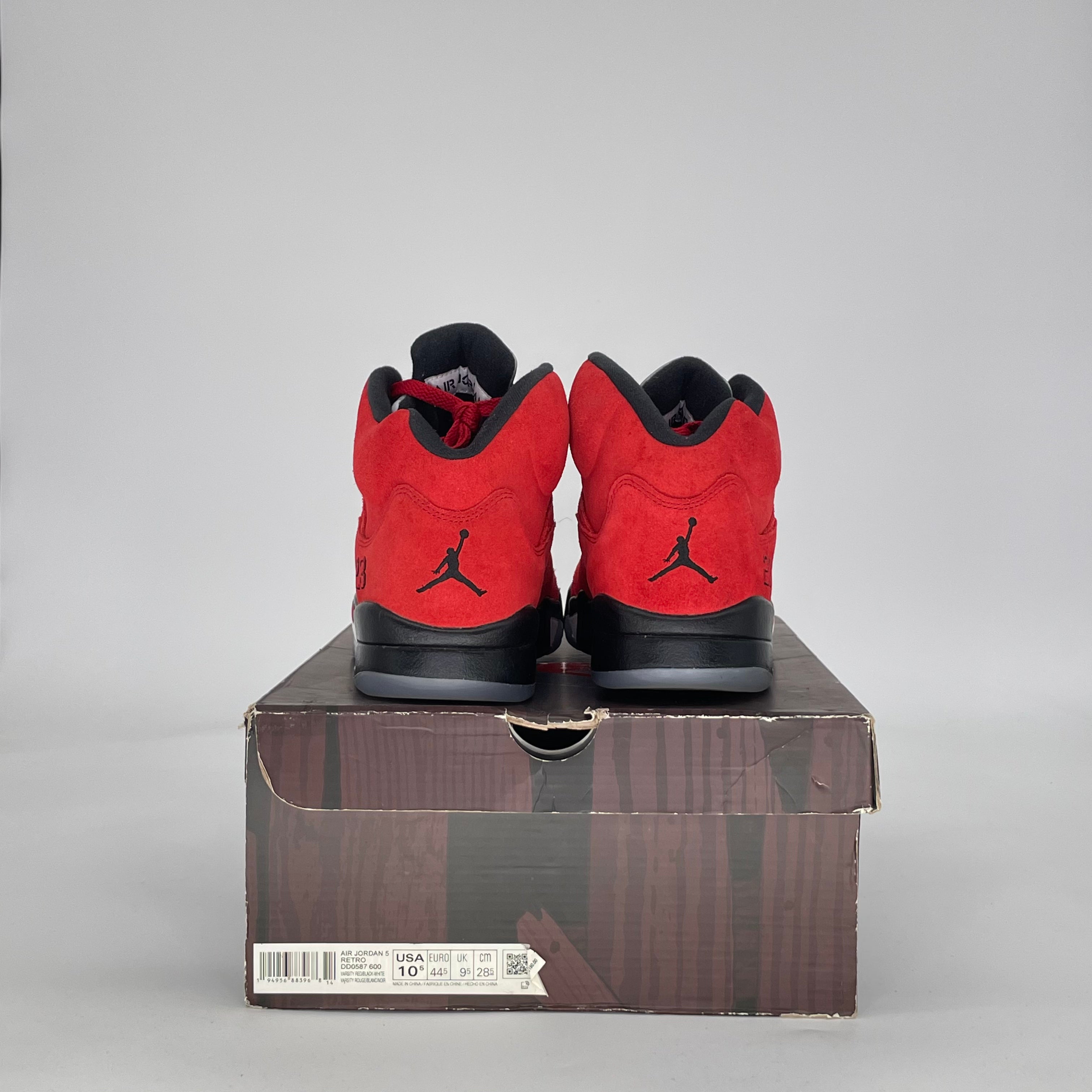 AIR JORDAN 5 RAGING BULL RED (2021) DD0587-600 SIZE 10.5/12W