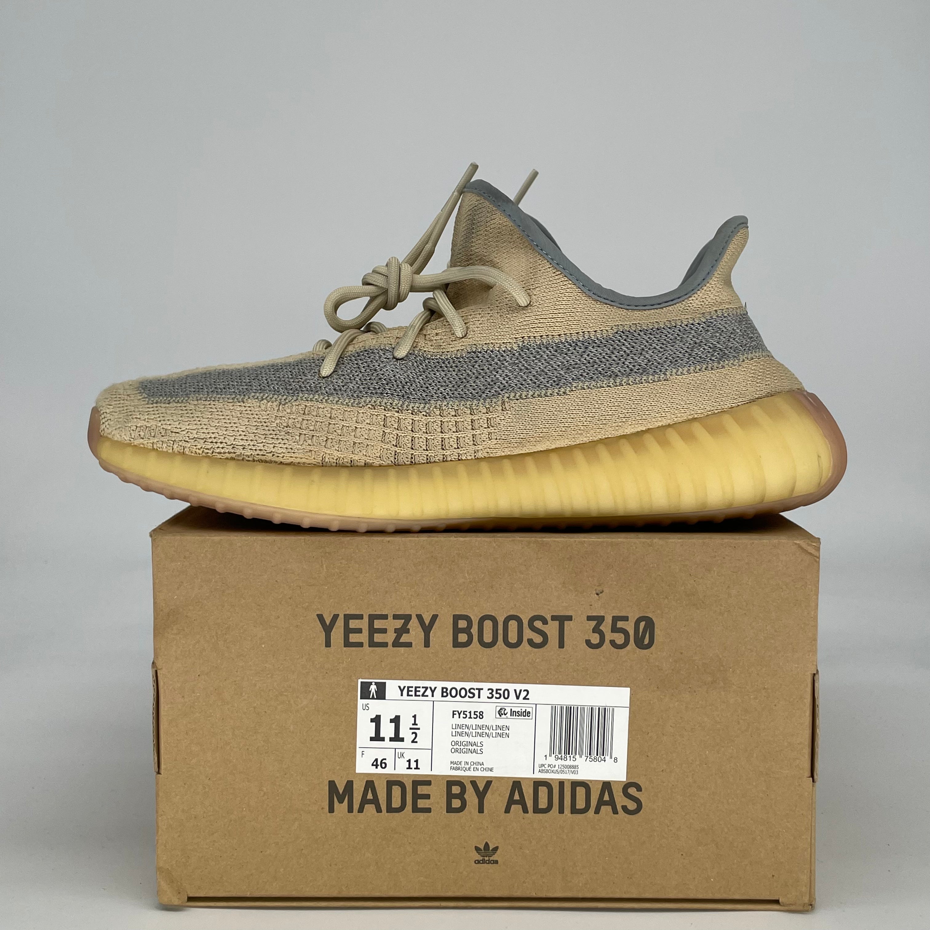 ADIDAS YEEZY 350 V2 LINEN FY5158 SIZE 11.5/13W