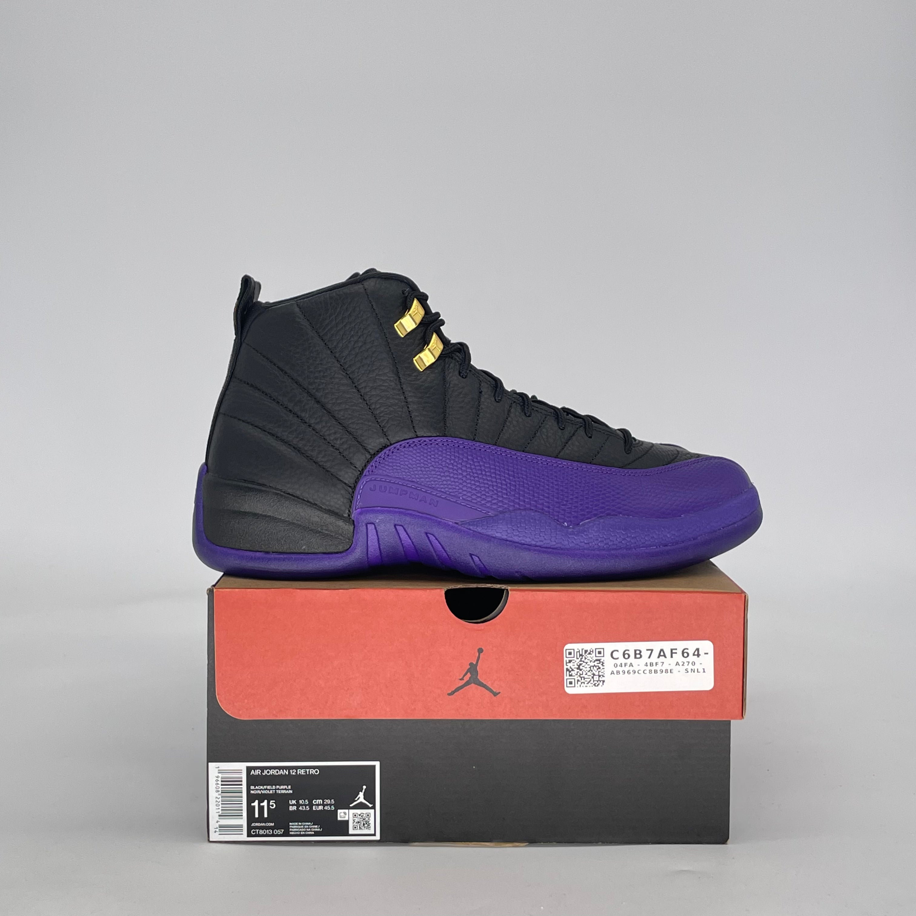 AIR JORDAN 12 FIELD PURPLE CT8013-057 SIZE 11.5/13W