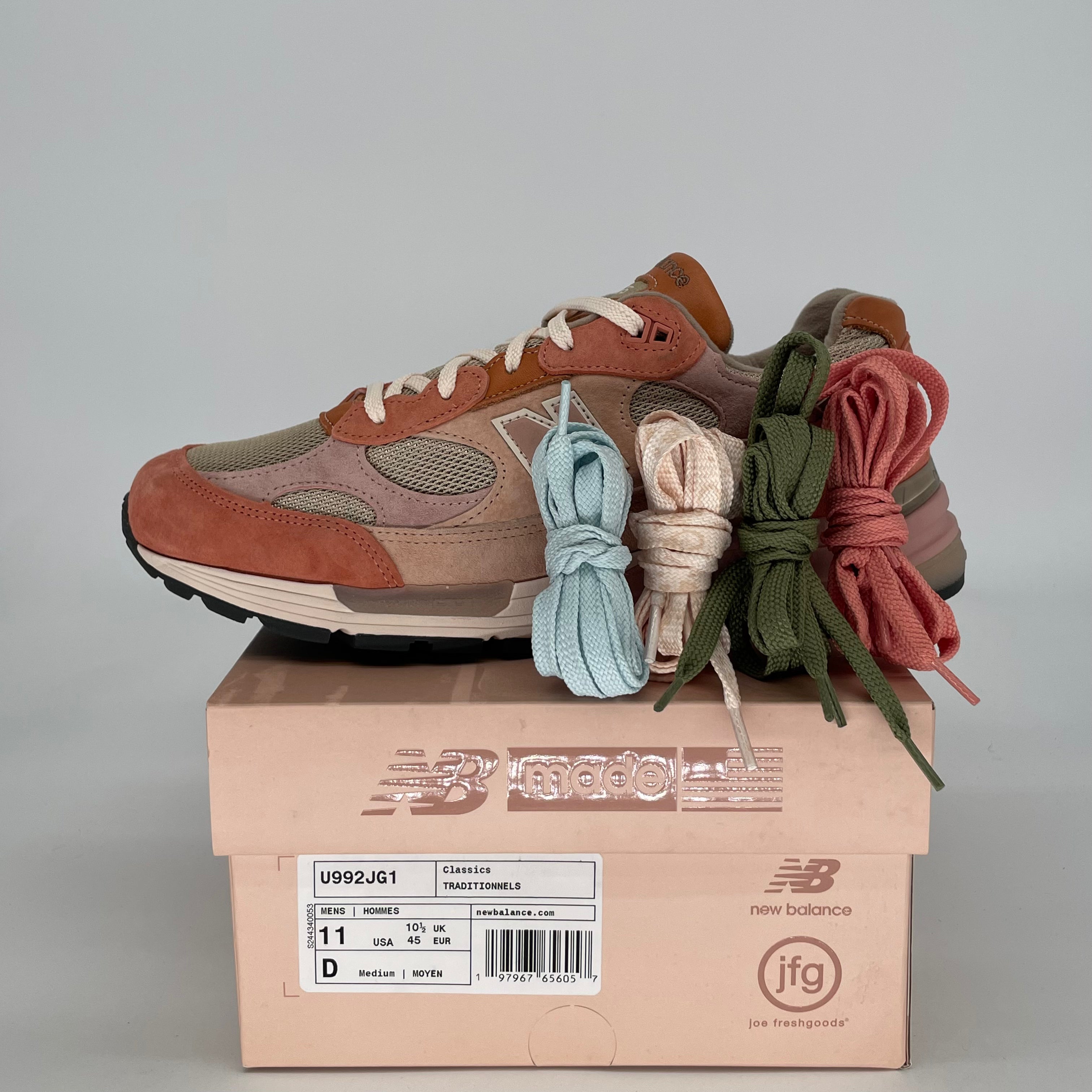 JOE FRESHGOODS X NEW BALANCE 992 AGED WELL U992JG1 SIZE 11/12.5W