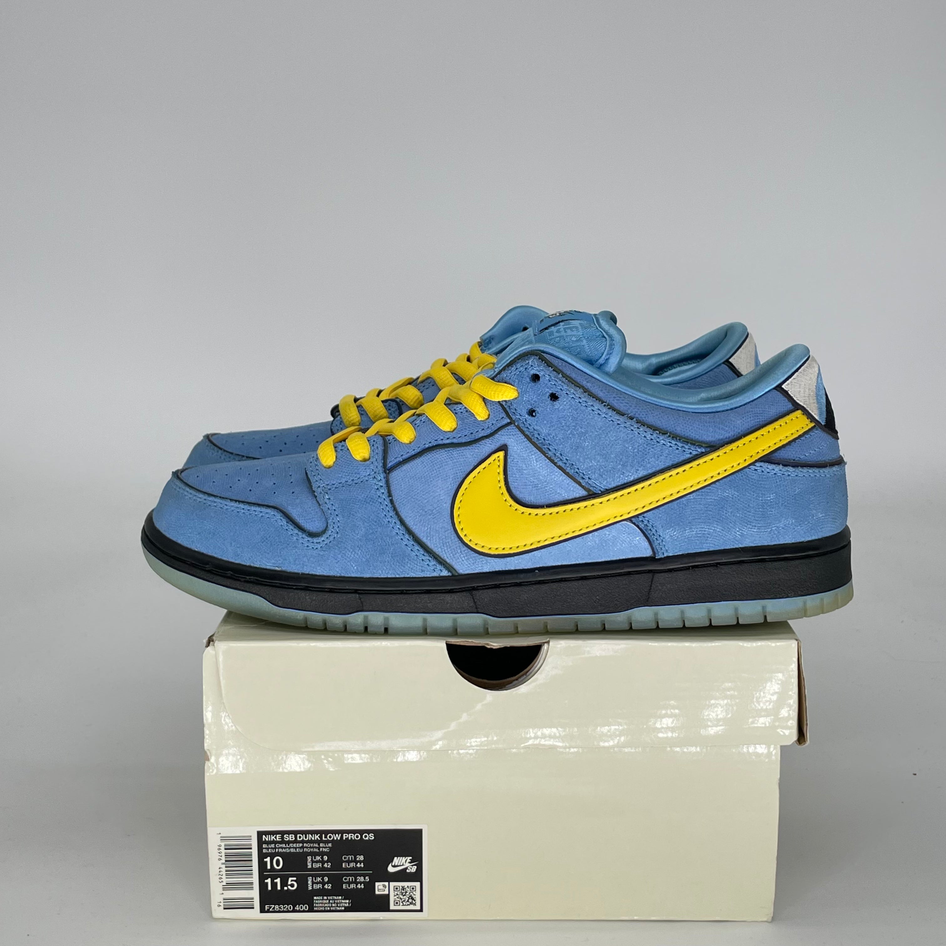 NIKE SB DUNK LOW THE POWERPUFF GIRLS BUBBLES FZ8320-400 SIZE 10/11.5W
