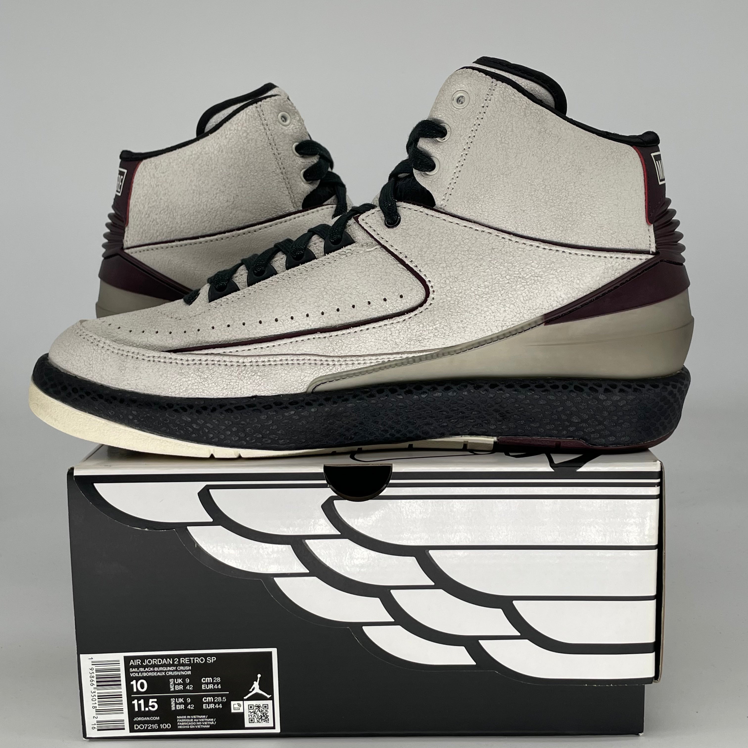 AIR JORDAN 2 A MA MANIERE AIRNESS DO7216-100 SIZE 10/11.5W