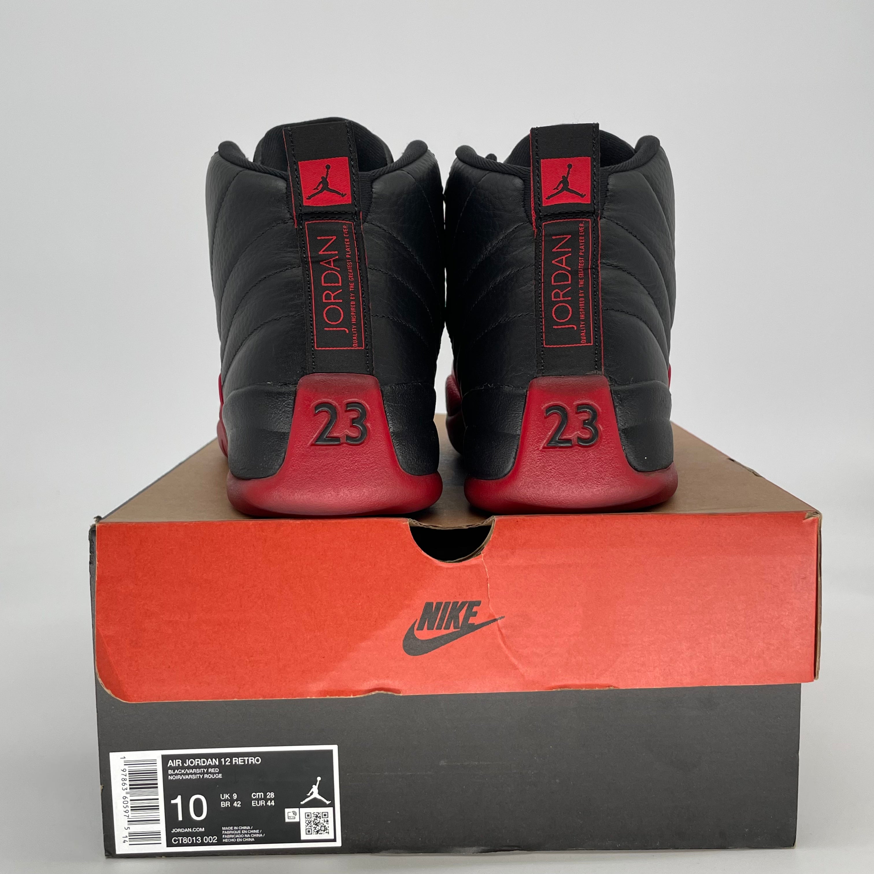 AIR JORDAN 12 FLU GAME CT8013-002 SIZE 10/11.5W