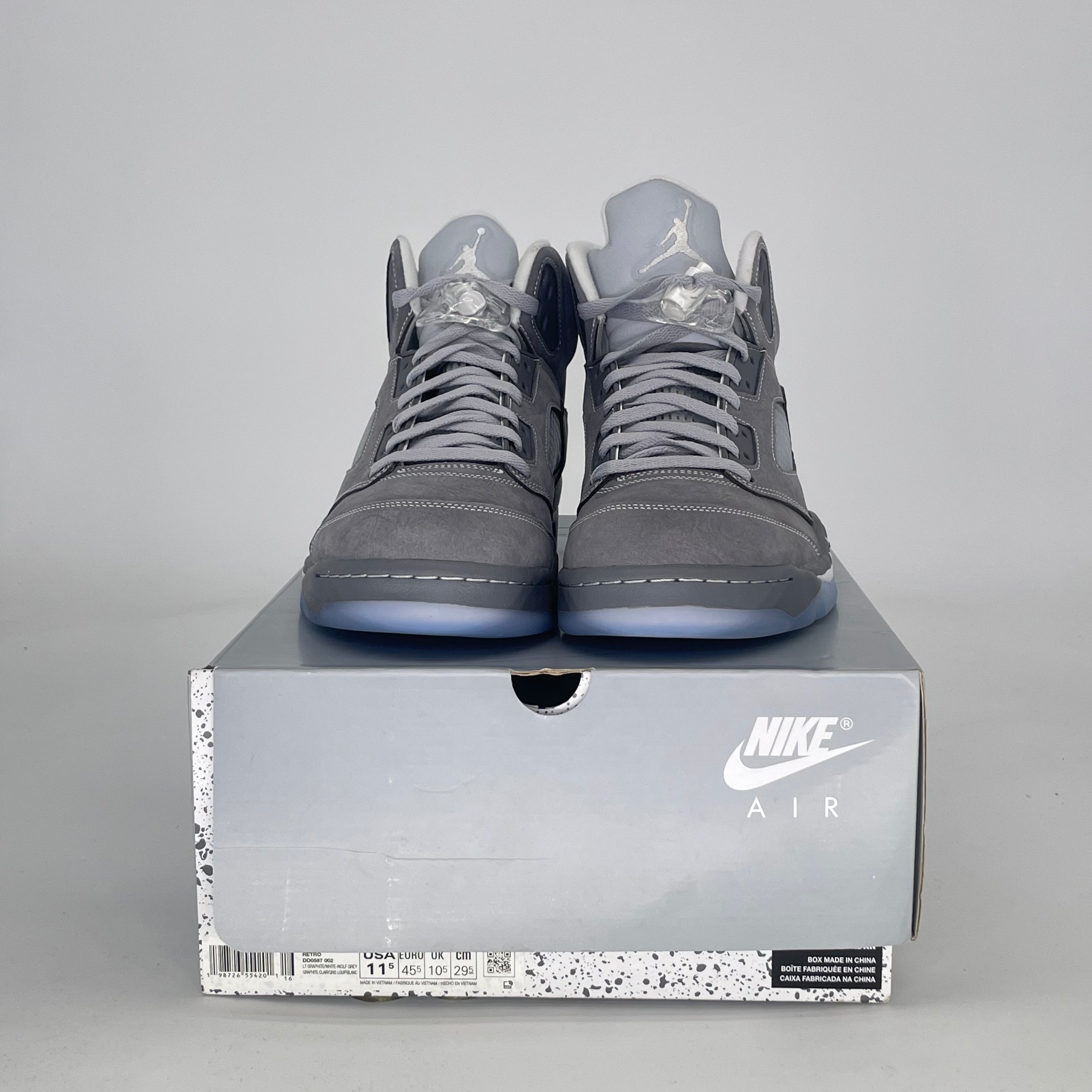 AIR JORDAN 5 WOLF GREY DD0587-002 SIZE 11.5/13W