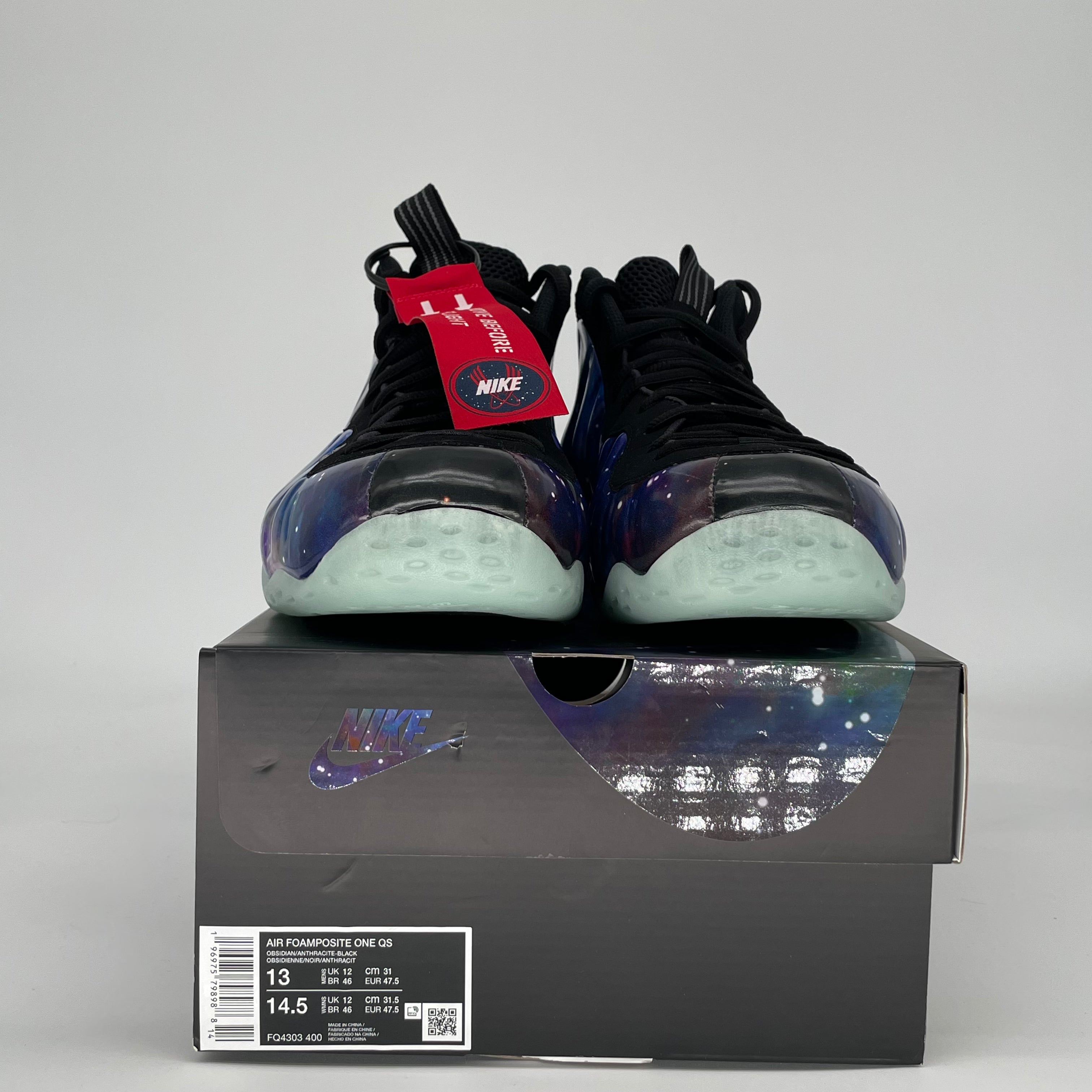 NIKE AIR FOAMPOSITE ONE GALAXY FQ4303-400 SIZE 13/14.5W