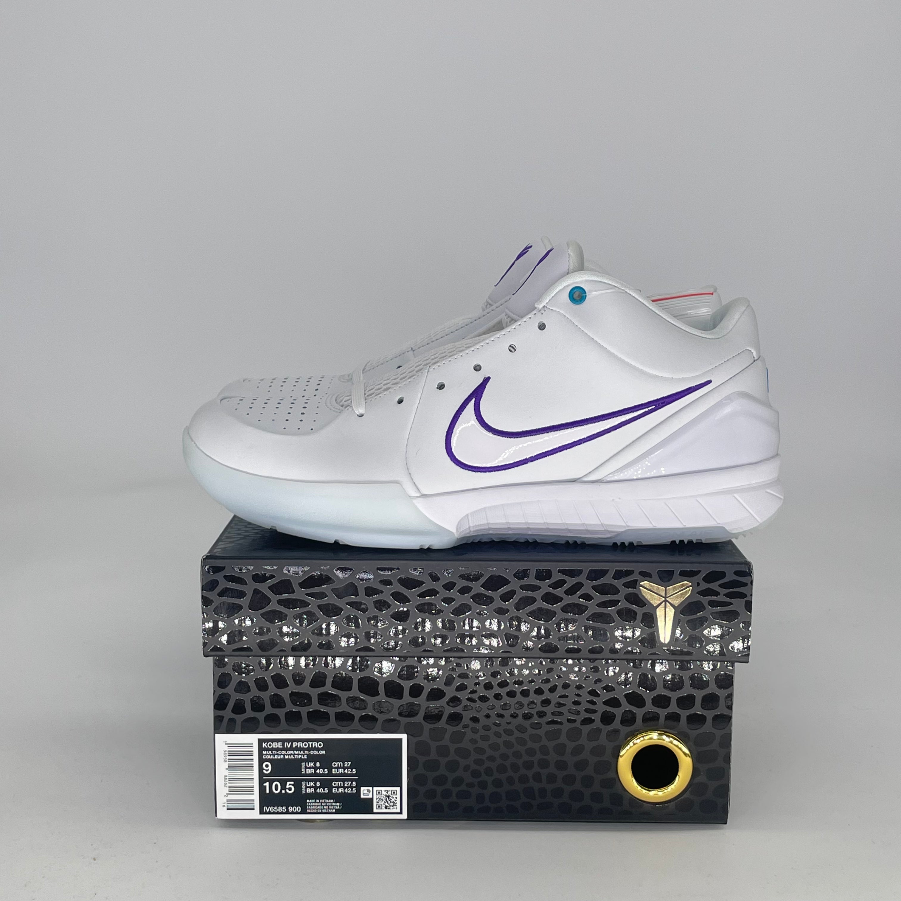 NIKE KOBE 4 DRAFT DAY PACK CHARLOTTE HORNETS IV6585-900 SIZE 9/10.5W