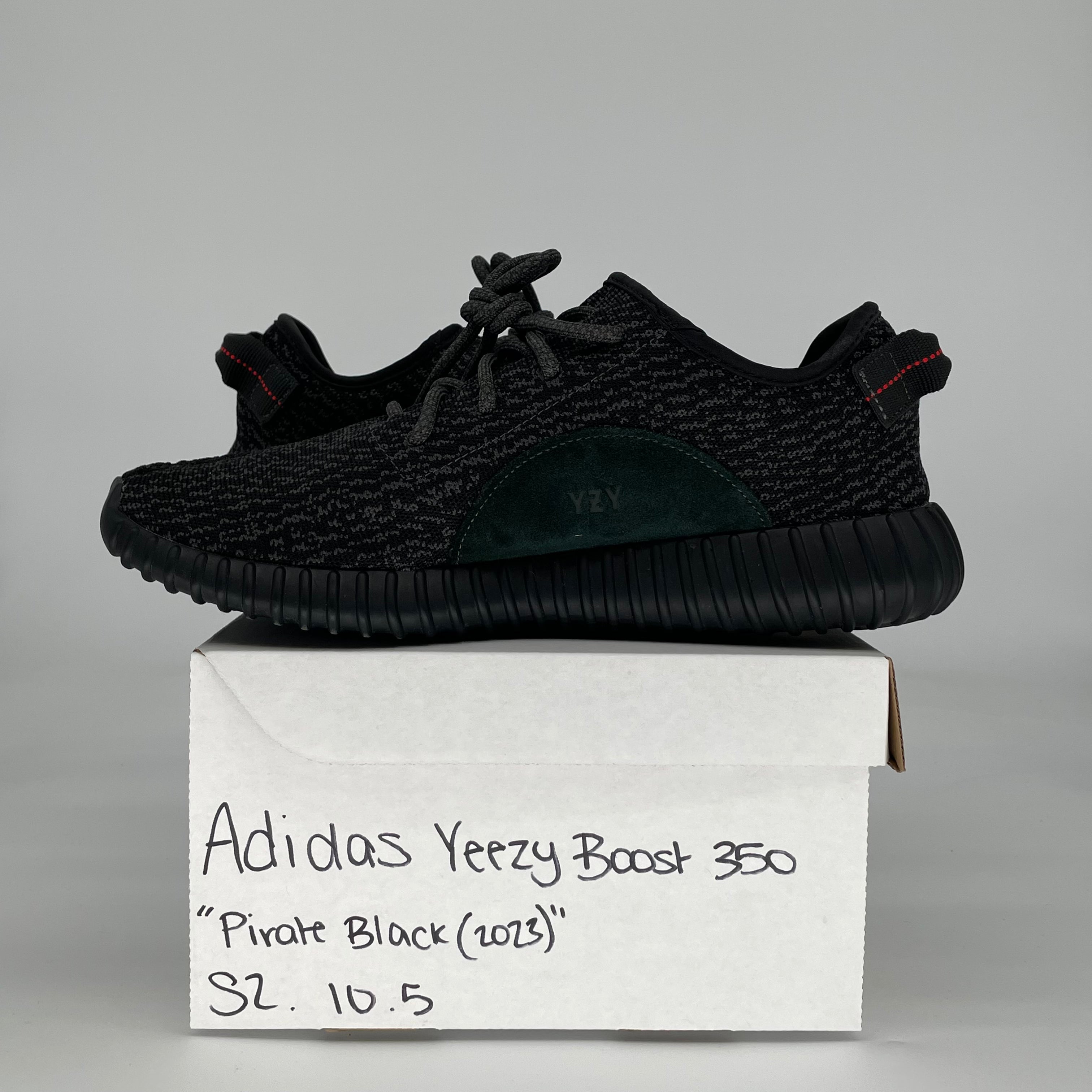 ADIDAS YEEZY BOOST 350 PIRATE BLACK (2023) BB5350 SIZE 10.5/12W