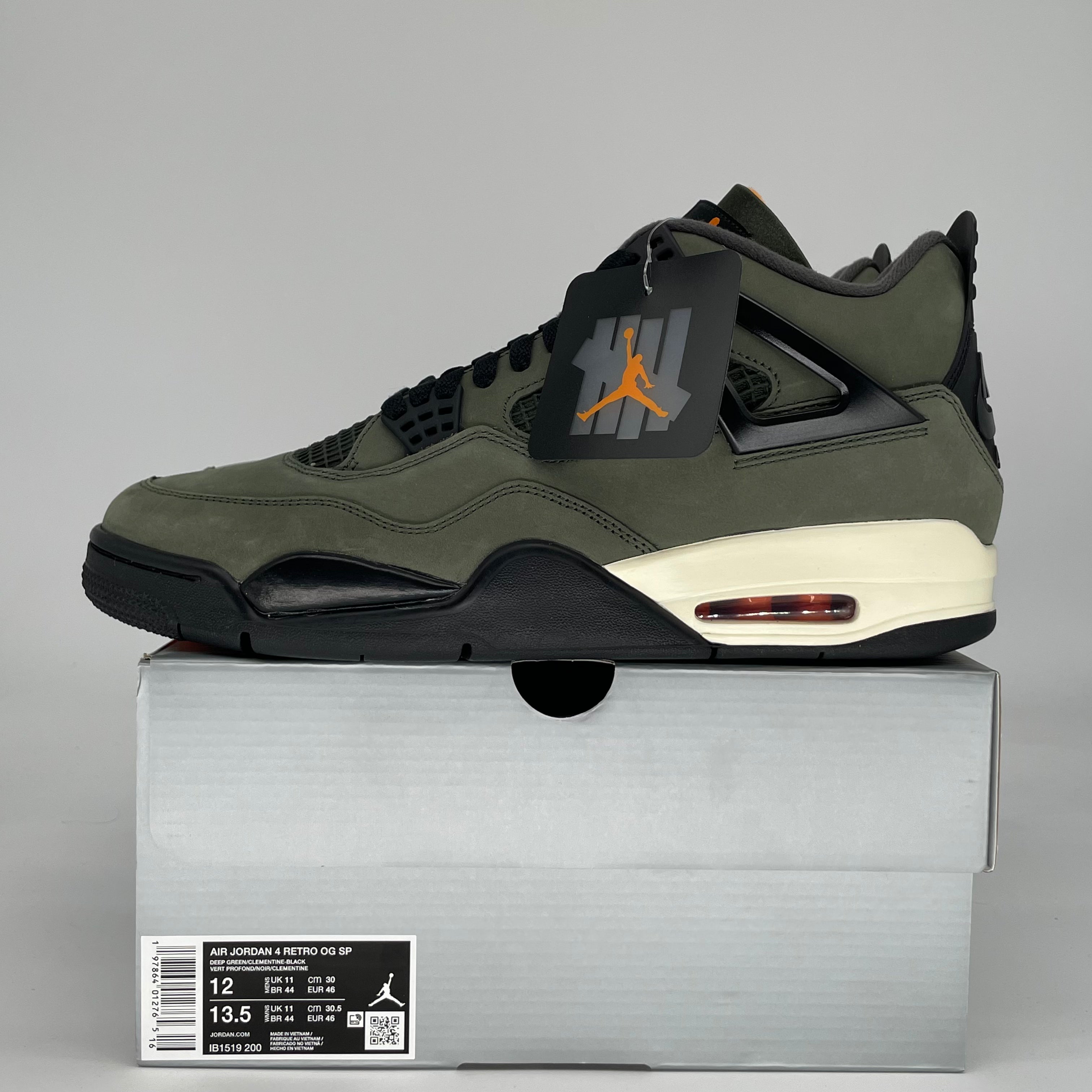 AIR JORDAN 4 UNDEFEATED IB1519-200 SIZE 12/13.5W