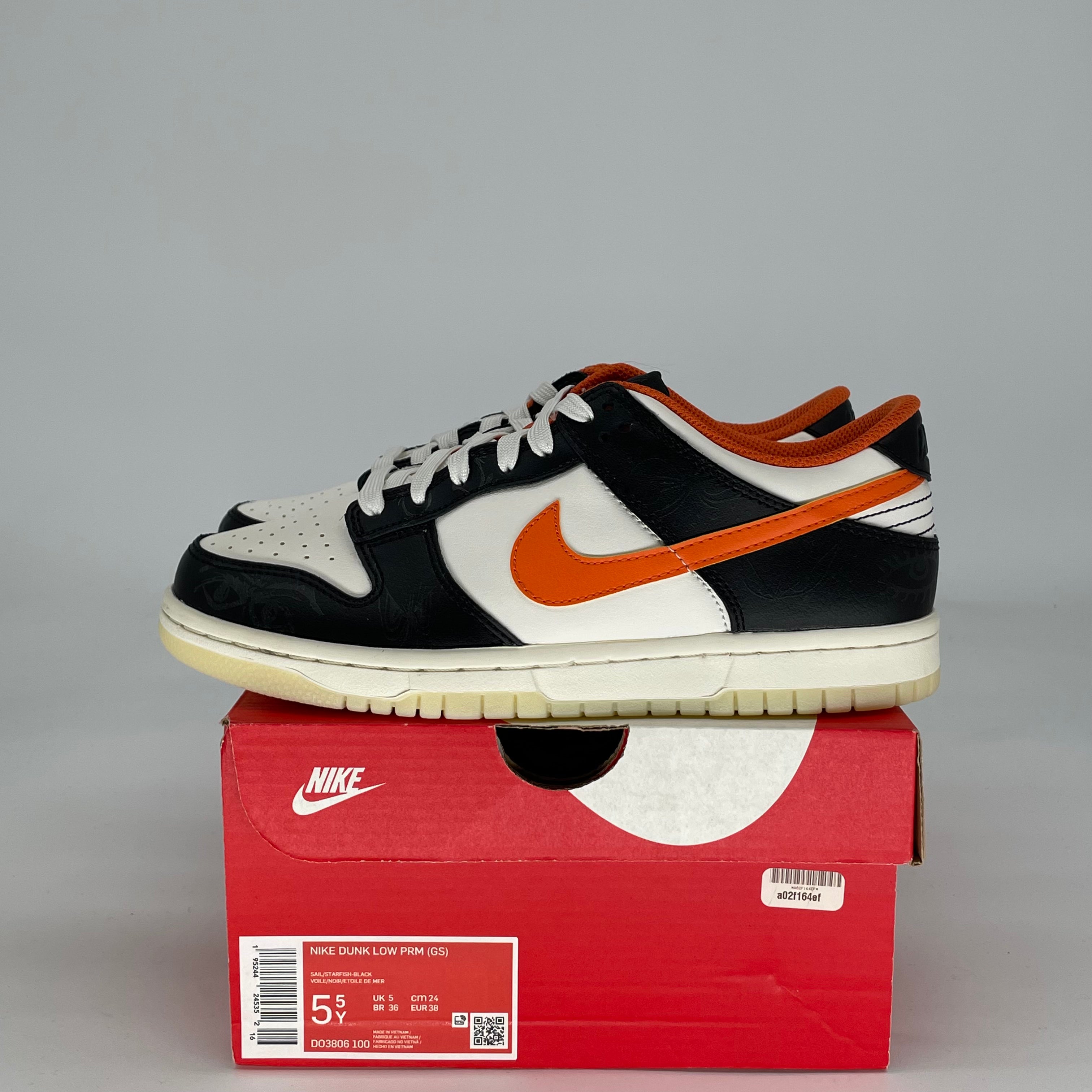 NIKE DUNK LOW HALLOWEEN DO3806-100 SIZE 5.5/7W