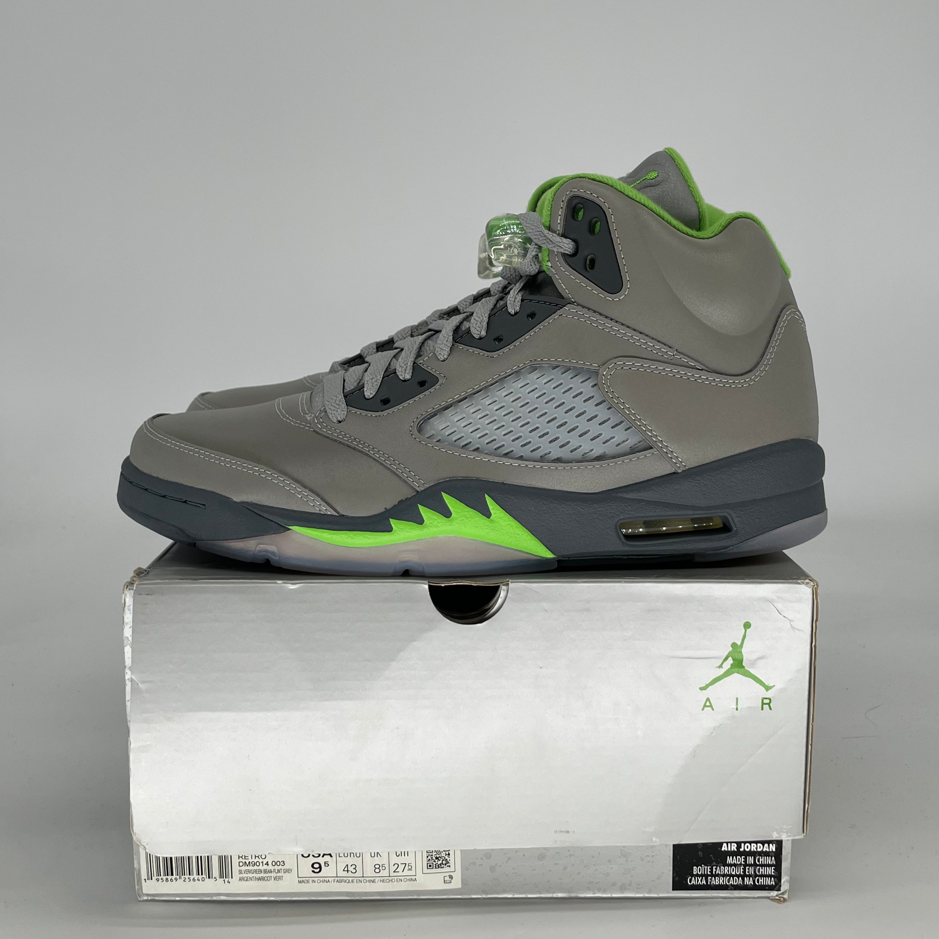 AIR JORDAN 5 GREEN BEAN DM9014-003 SIZE 9.5/11W