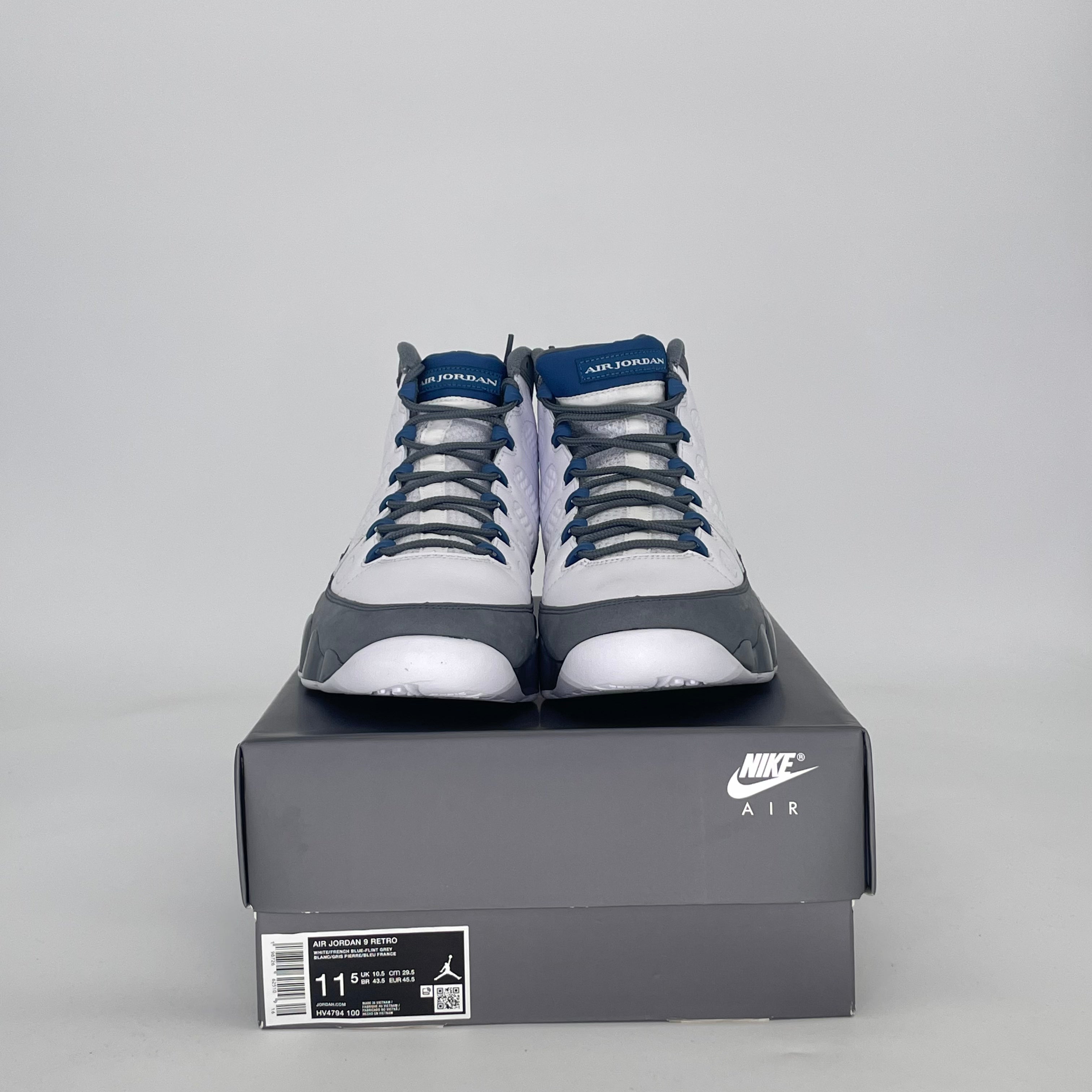 AIR JORDAN 9 FLINT GREY FRENCH BLUE HV4794-100 SIZE 11.5/13W