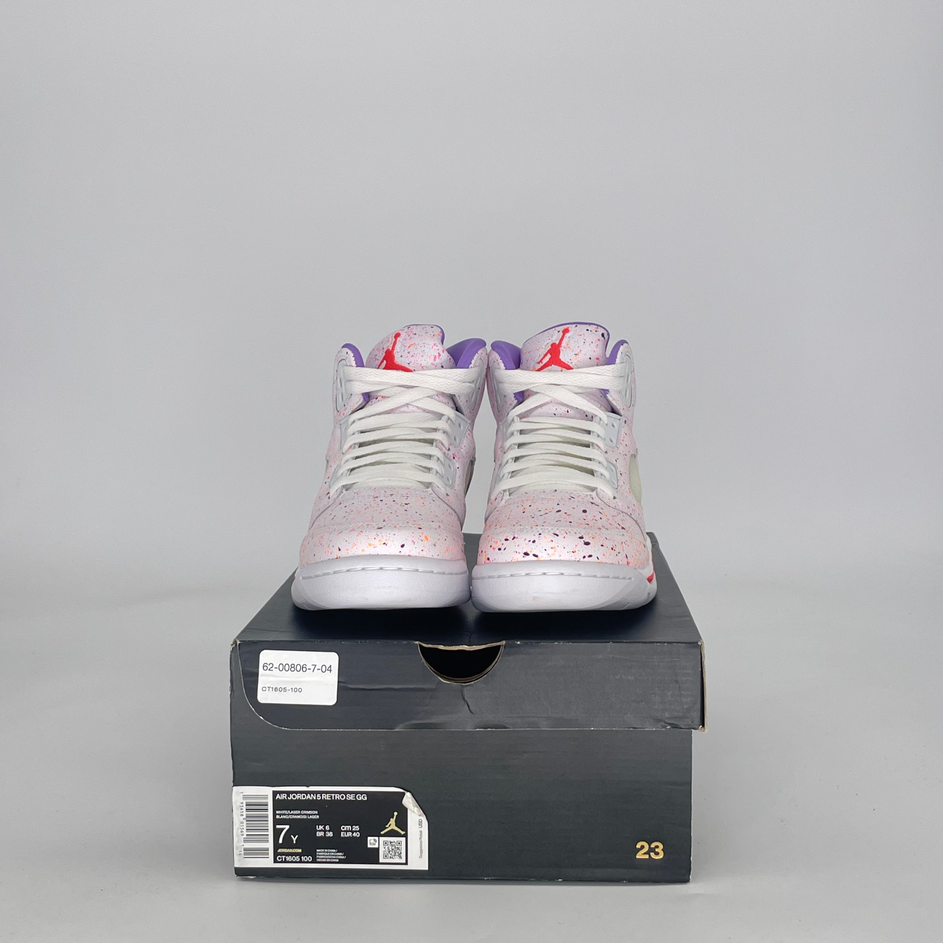 AIR JORDAN 5 EASTER CT1605-100 SIZE 7/8.5W GS