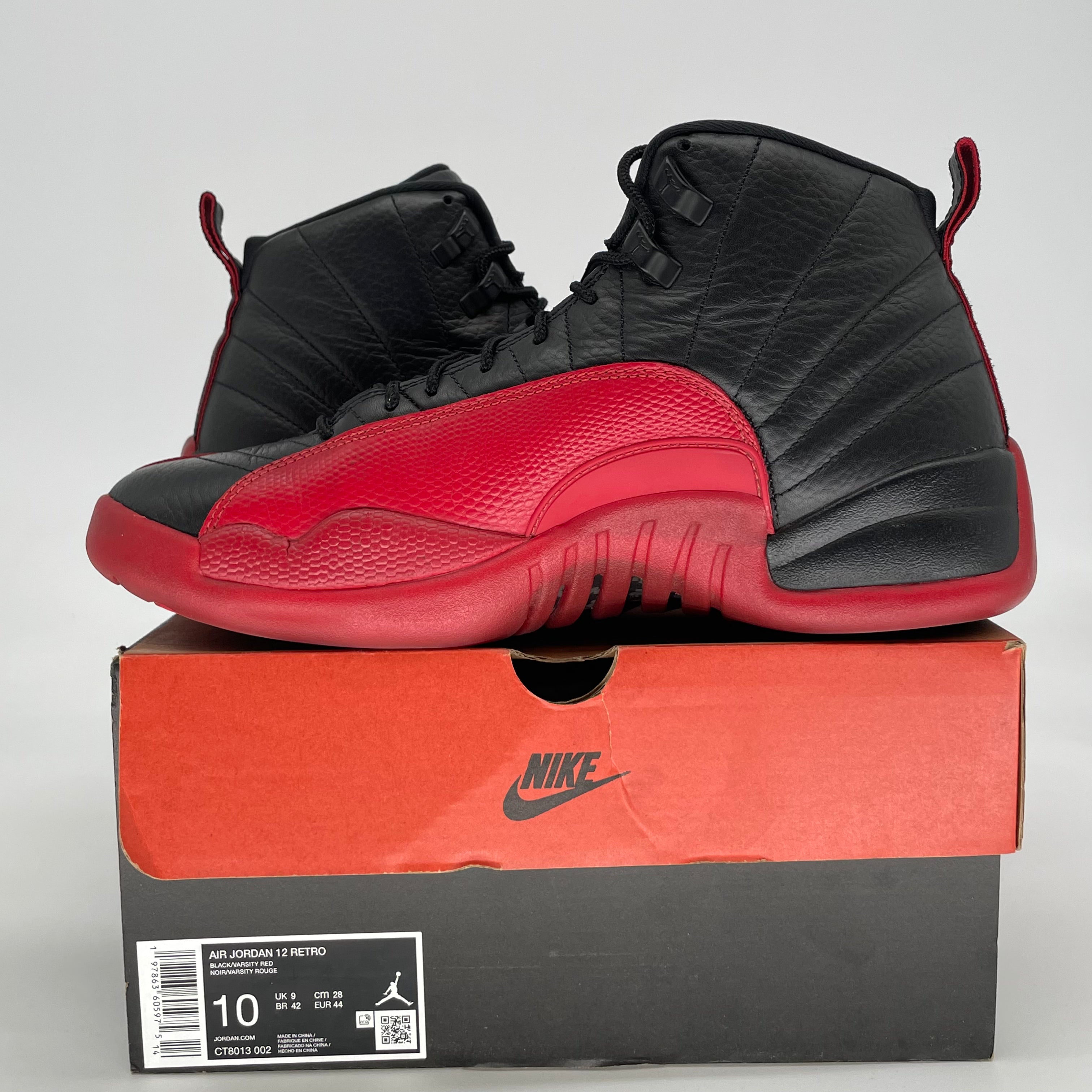 AIR JORDAN 12 FLU GAME CT8013-002 SIZE 10/11.5W